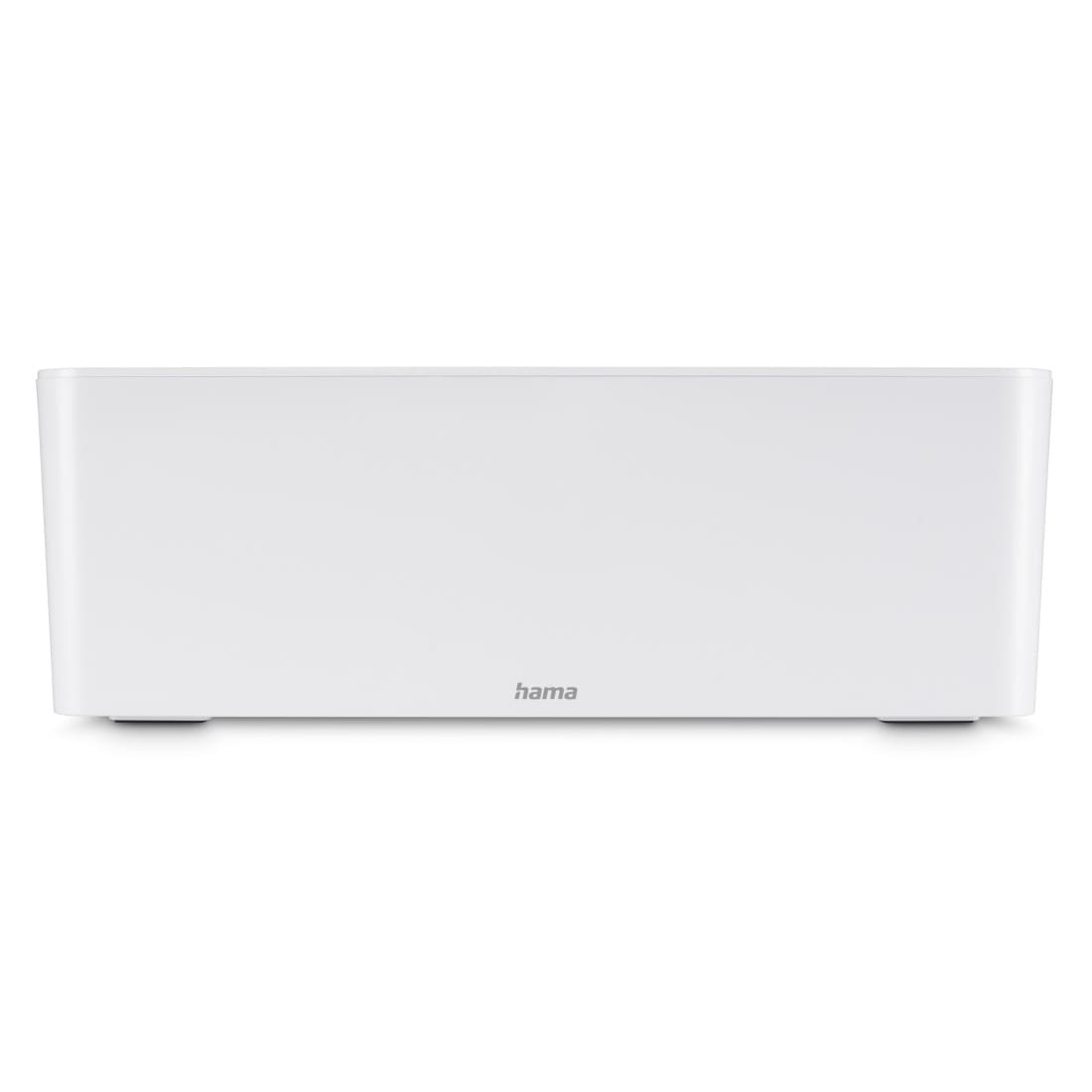 Hama Kabelbox »Kabelbox groß mit integrierter Kabelführung, für 6er Steckdosenleiste«, (1 tlg.), schlichtes Design, universelle Anwendung Schreibtisch, Farbe Weiß