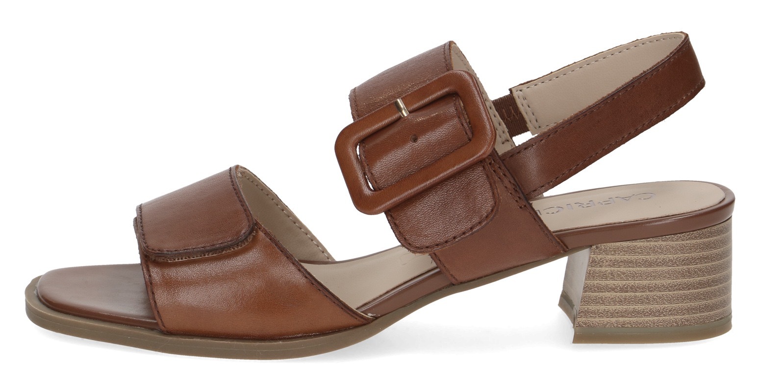 Caprice Sandalette, Blockabsatz, Riemchensandale, Businessschuh, verstellbarer Schnalle