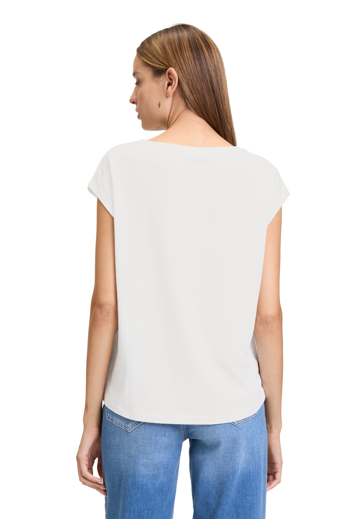 Betty&Co Kurzarmshirt »Casual-Shirt mit Applikation«