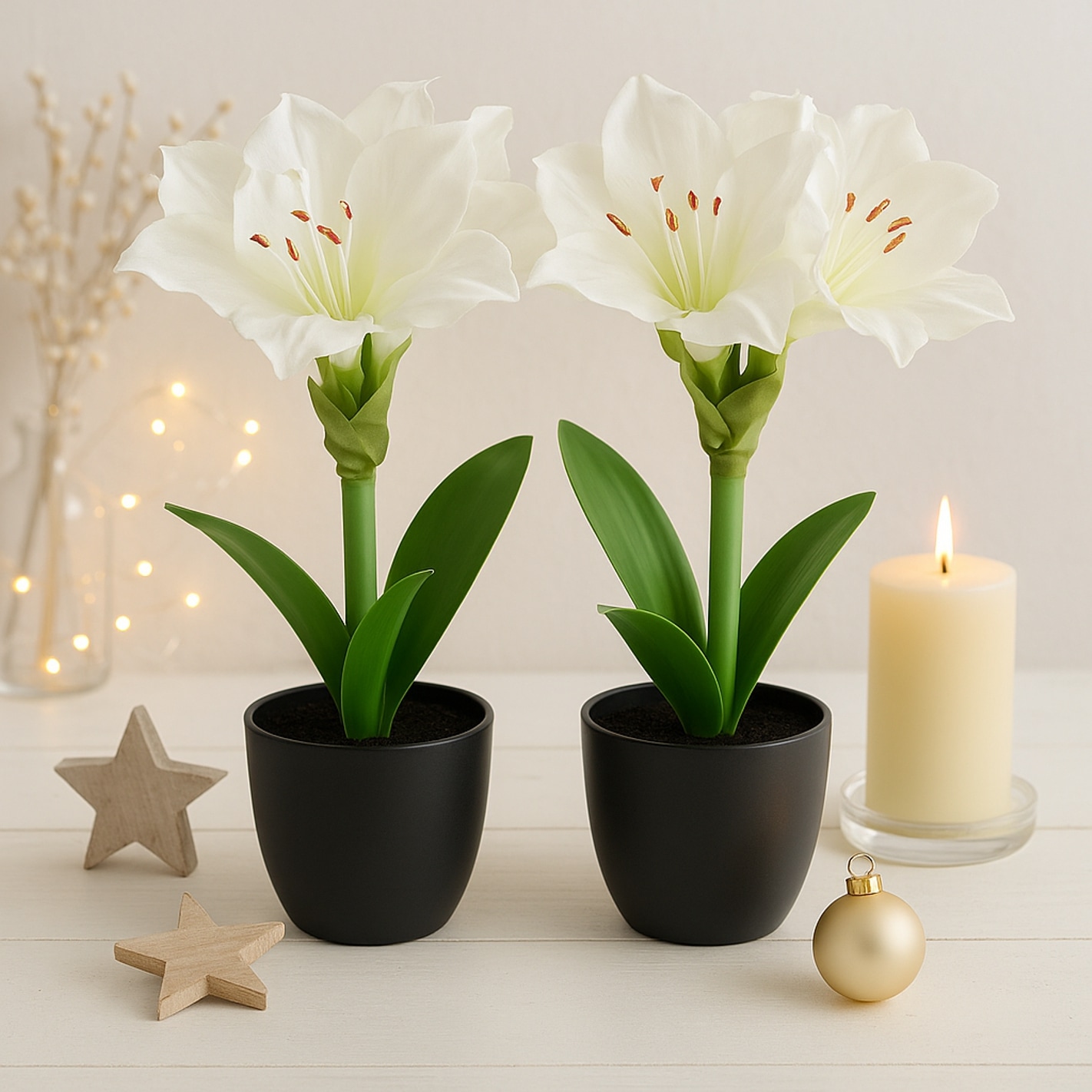 I.GE.A. Kunstblume »Amaryllis im Topf«