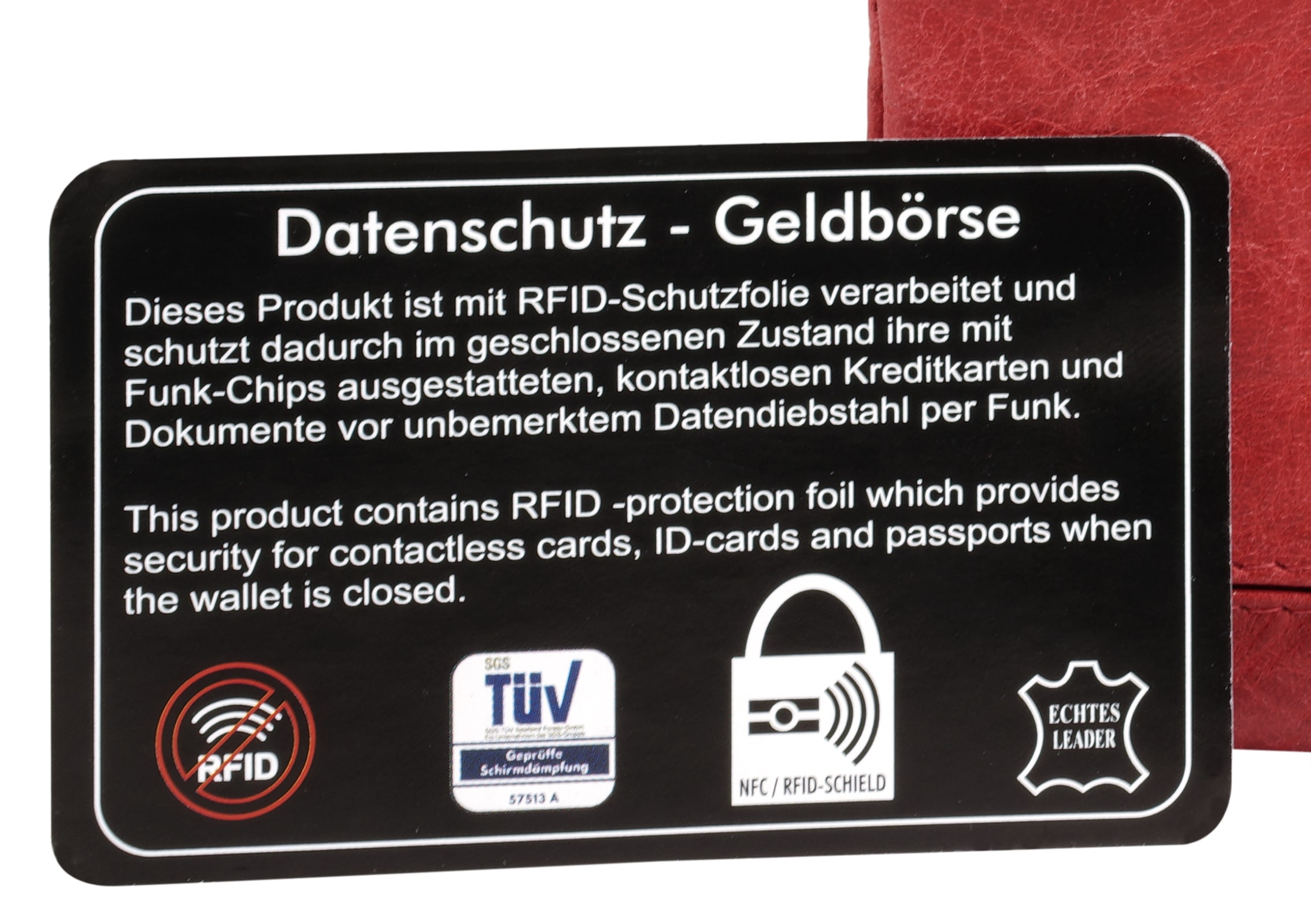 Bruno Banani Geldbörse echt Leder