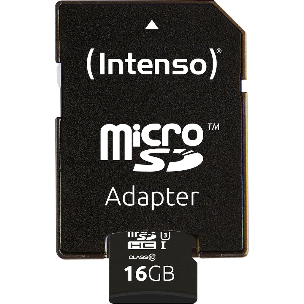 Intenso Speicherkarte »microSDHC UHS-I Professional + SD-Adapter«