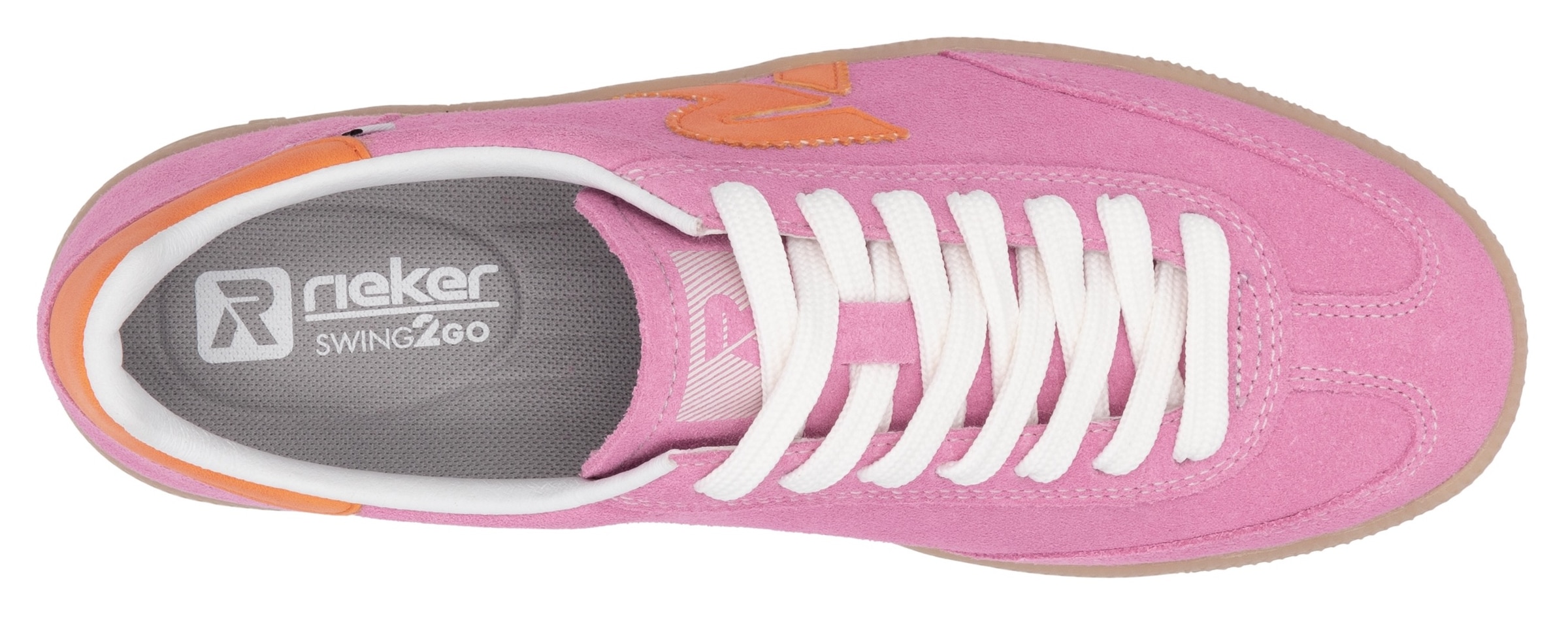 RIEKER Sport Sneaker »San Diego Swing2GO«, Retro-Sneaker, Freizeitschuh, Halbschuh mit herausnehmbarem Fußbett