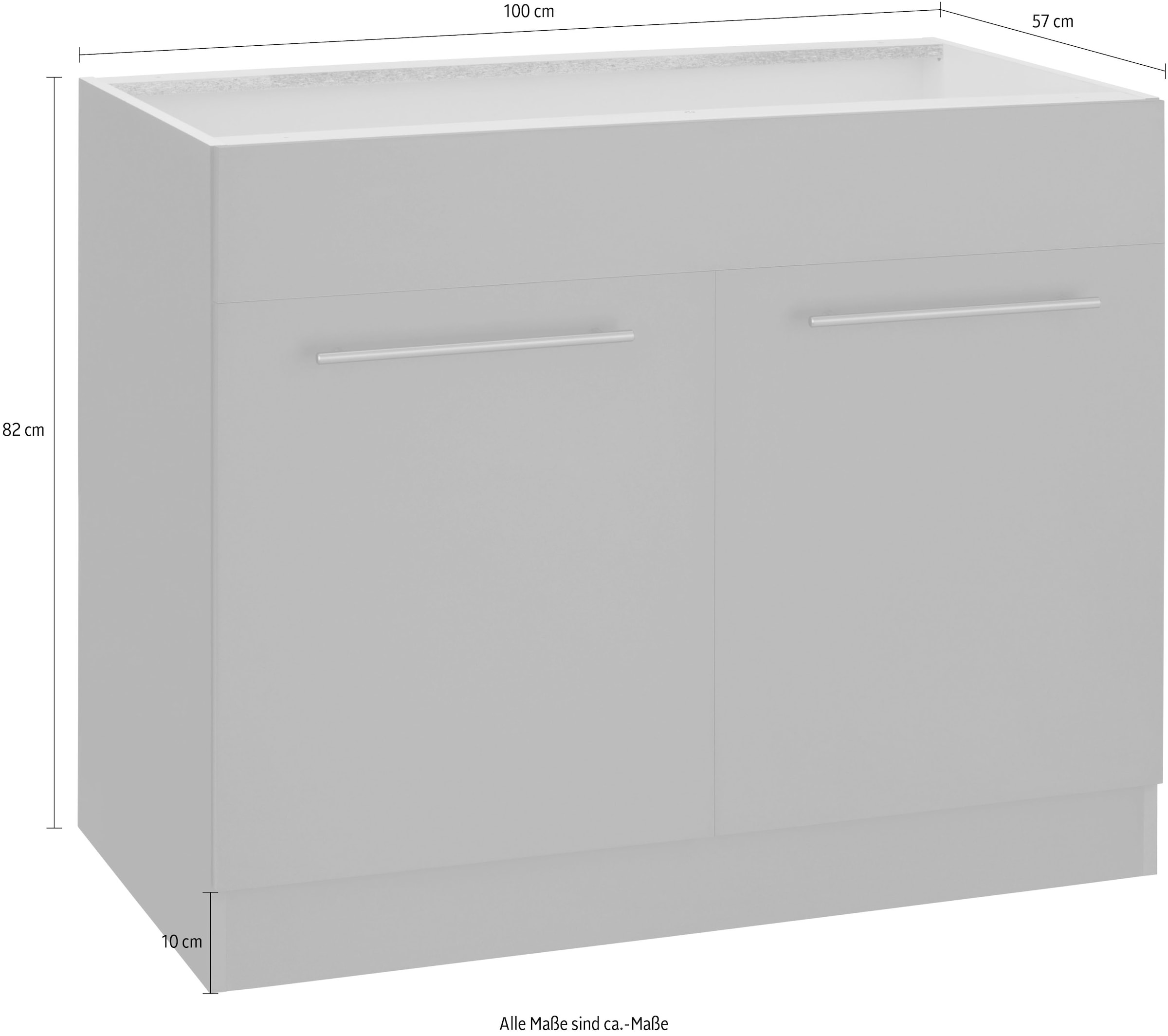 wiho Küchen Spülenschrank »Unna«, 100 cm breit, ohne Arbeitsplatte kaufen  bei OTTO
