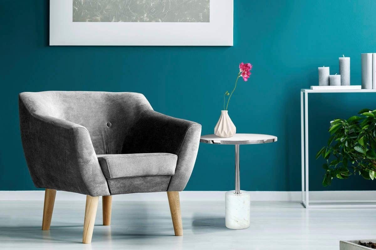 Kayoom Beistelltisch »Lana 525, luxuriöser Beistelltisch, Glamour-Optik, edles Metallgestell« 1 Stk. tlg. Ablage in Marmoroptik, Standfuß aus echtem Marmor, hochwertig