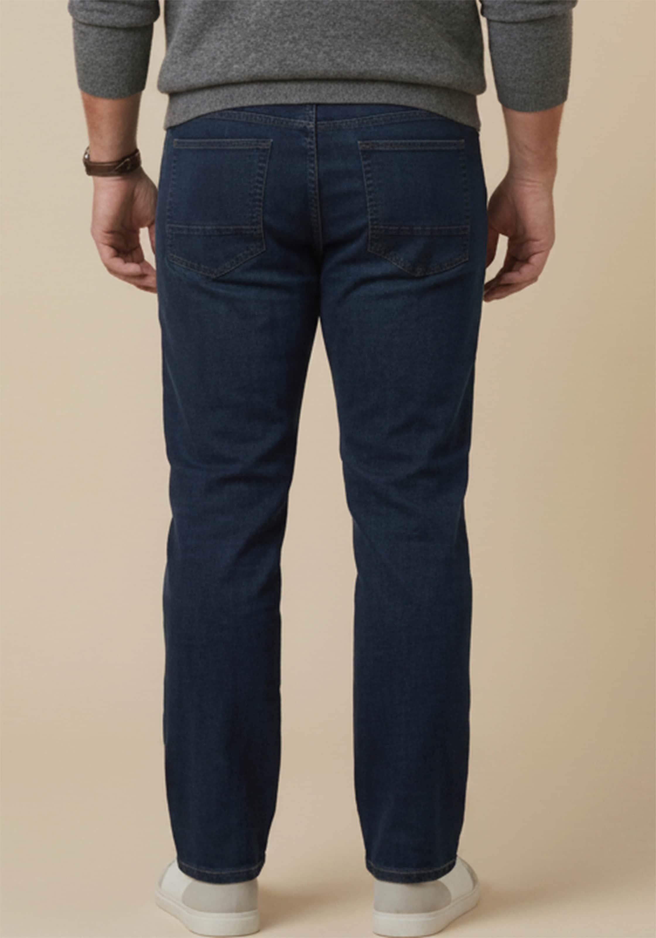 Man's World Plus Gerade Jeans »Große Größen, straight fit« Straight-Fit, gerader Beinverlauf, mit Knopf- und Reißverschluss
