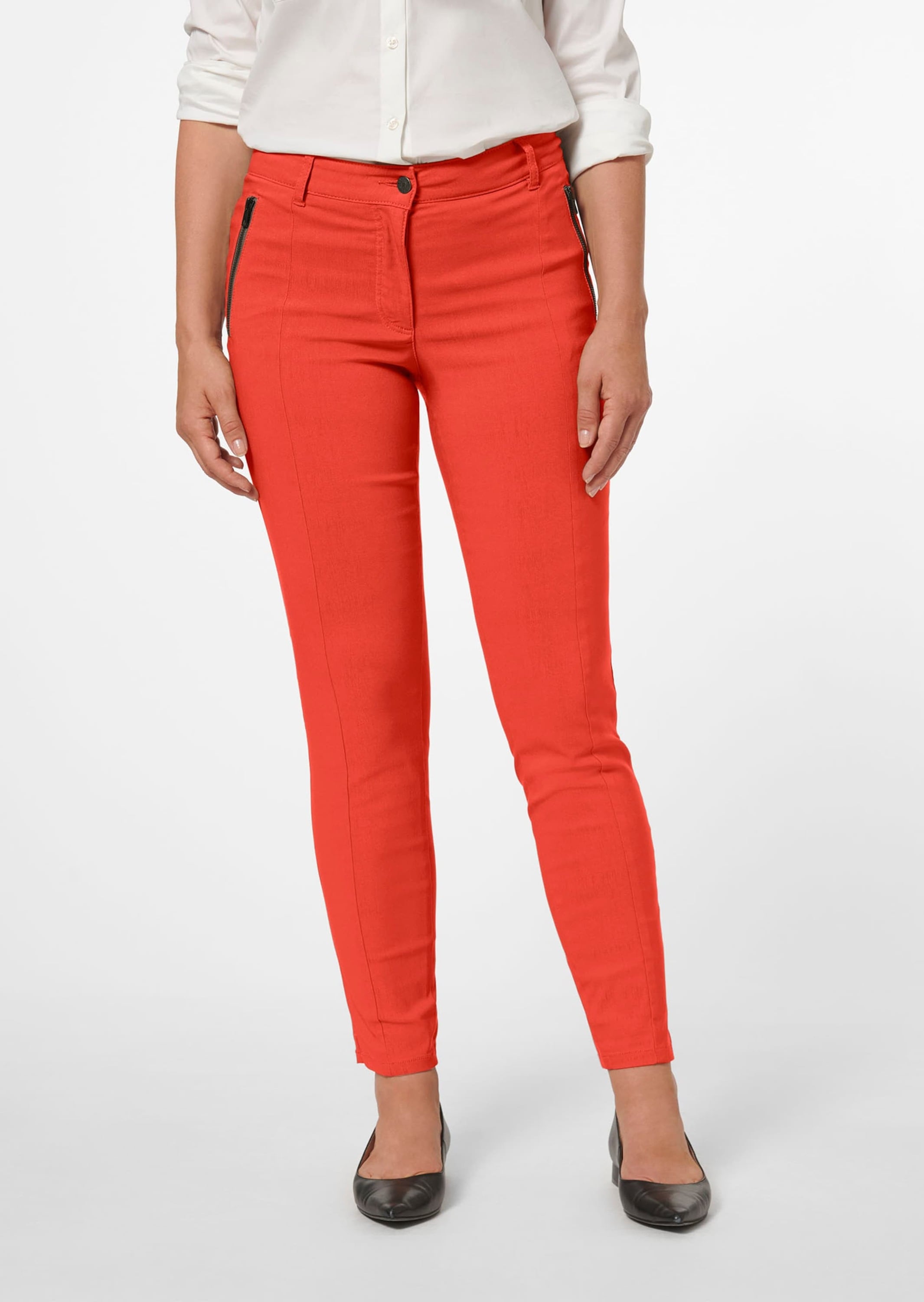 MADELEINE Stoffhose »Hose Enge Hose mit Reißverschlusstaschen«