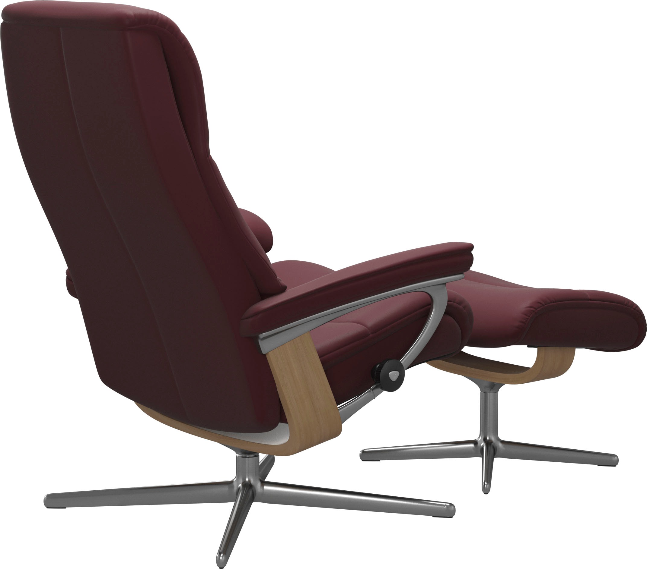 Stressless® Fußhocker »View«, mit Cross Base, Größe S, M & L, Holzakzent Eiche