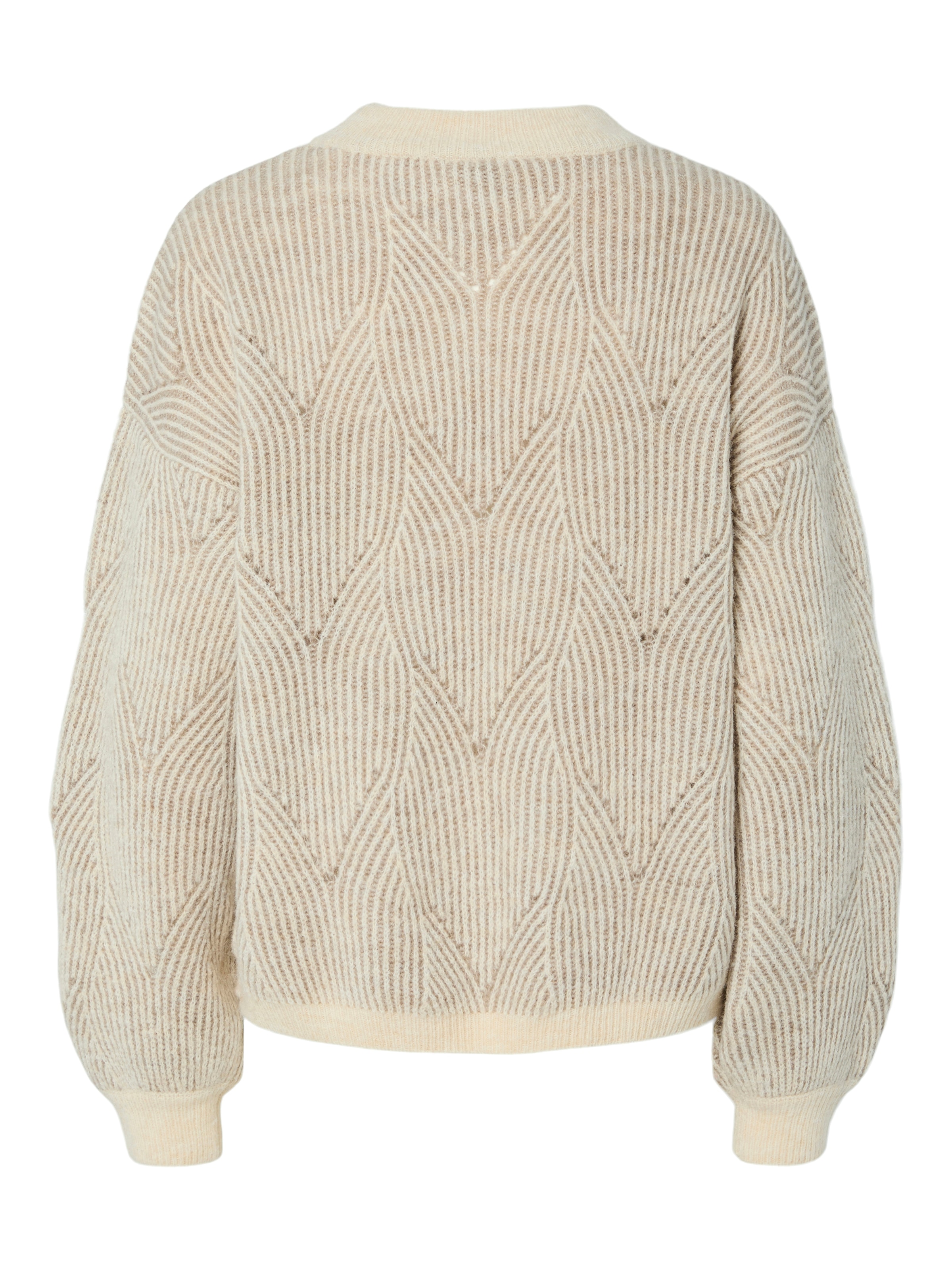 pieces Rundhalspullover »PCJENNA LS O-NECK KNIT NOOS BC«