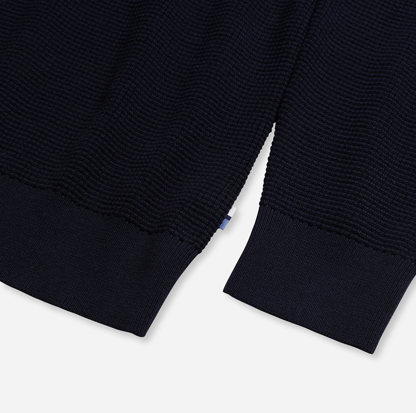 OLYMP Rundhalspullover »Waffle Structure«, Rundhals, casual, unifarben, regular fit