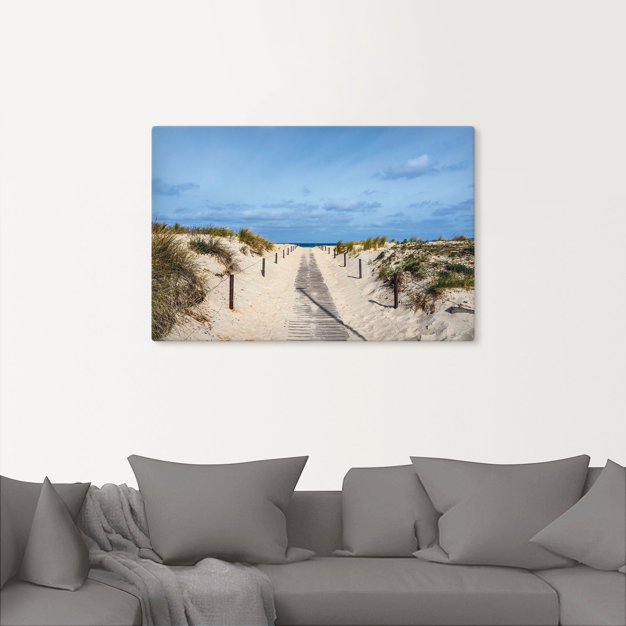 Artland Wandbild »Strandaufgang an Küste der Ostsee«, Strandbilder, (1 St.), als Alubild, Outdoorbild, Leinwandbild, Poster, Wandaufkleber