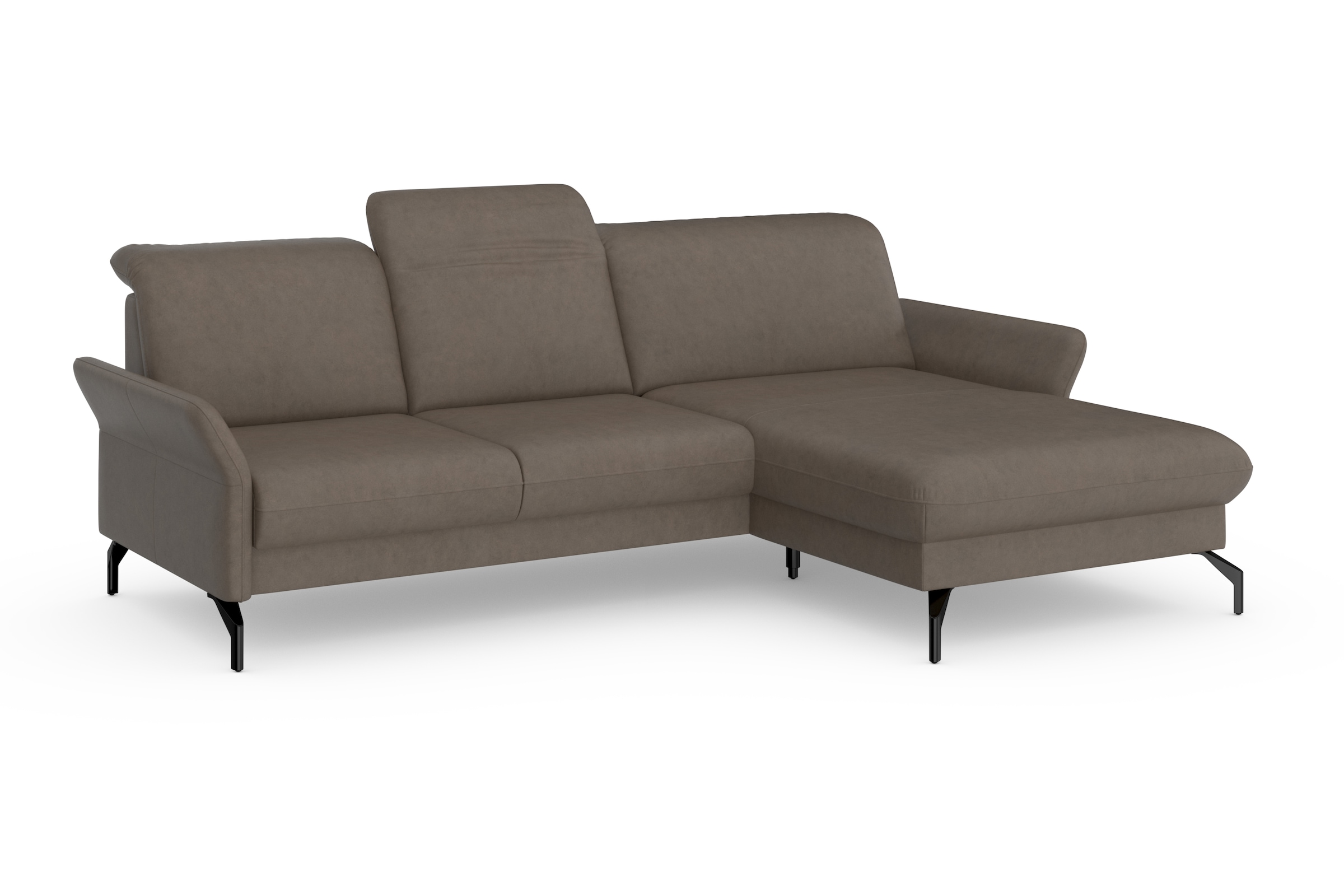 sit&more Ecksofa »Fashion L-Form«, wahlweise mit Kopfteilverstellung und Vorziehsitz, motorisch