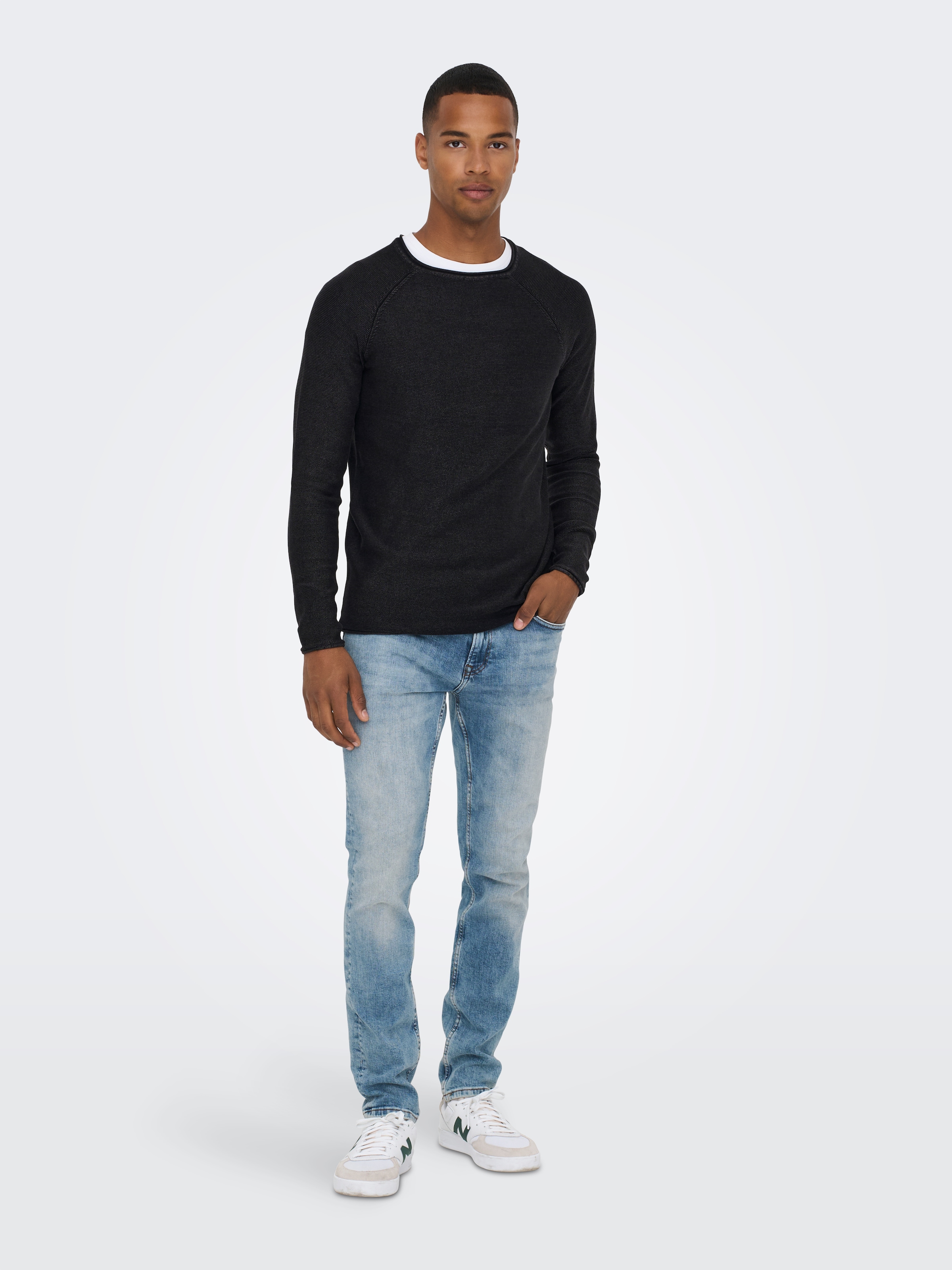 ONLY & SONS Slim-fit-Jeans »LOOM LIFE« mit niedriger Taille, sehr elastischer Denim