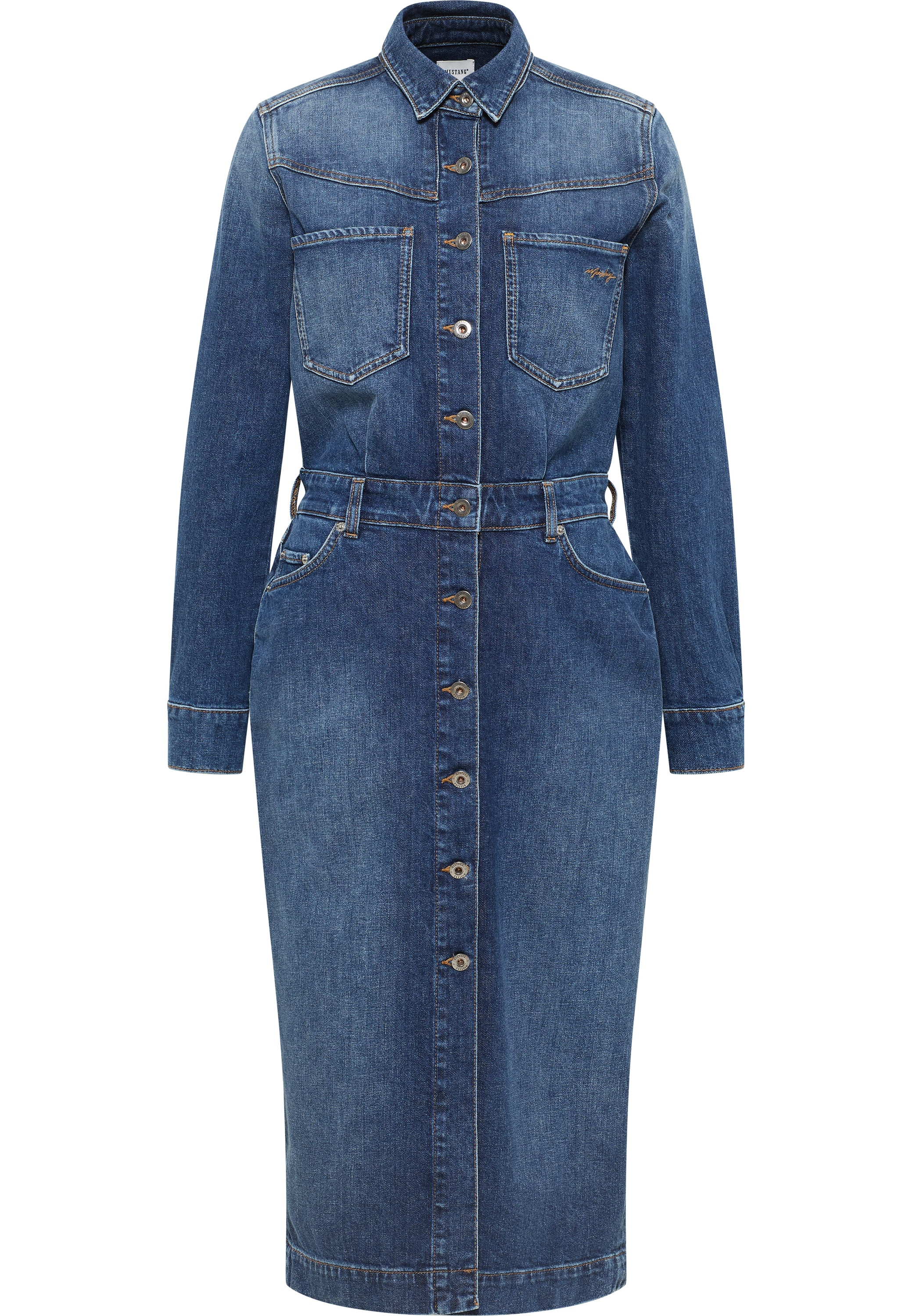 MUSTANG Midikleid »Damen Style Emma Denim Dress«