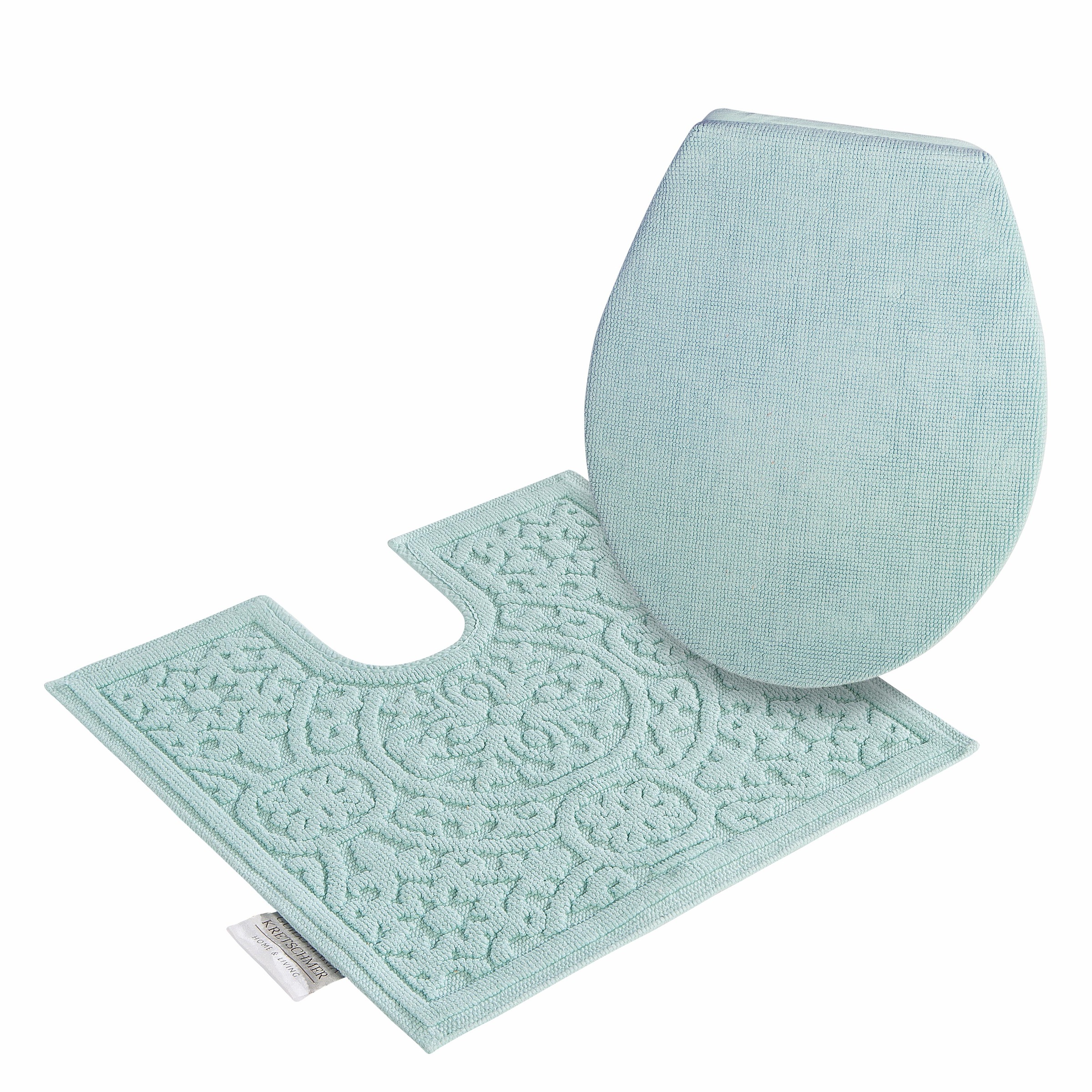 Guido Maria Kretschmer Home&Living Badematte »Garden Pastels«, rutschhemmend beschichtet, fußbodenheizungsgeeignet-schnell trocknend-strapazierfähig, Badteppich, Hoch-Tief-Effekte, auch als 2 tlg. Set erhältlich