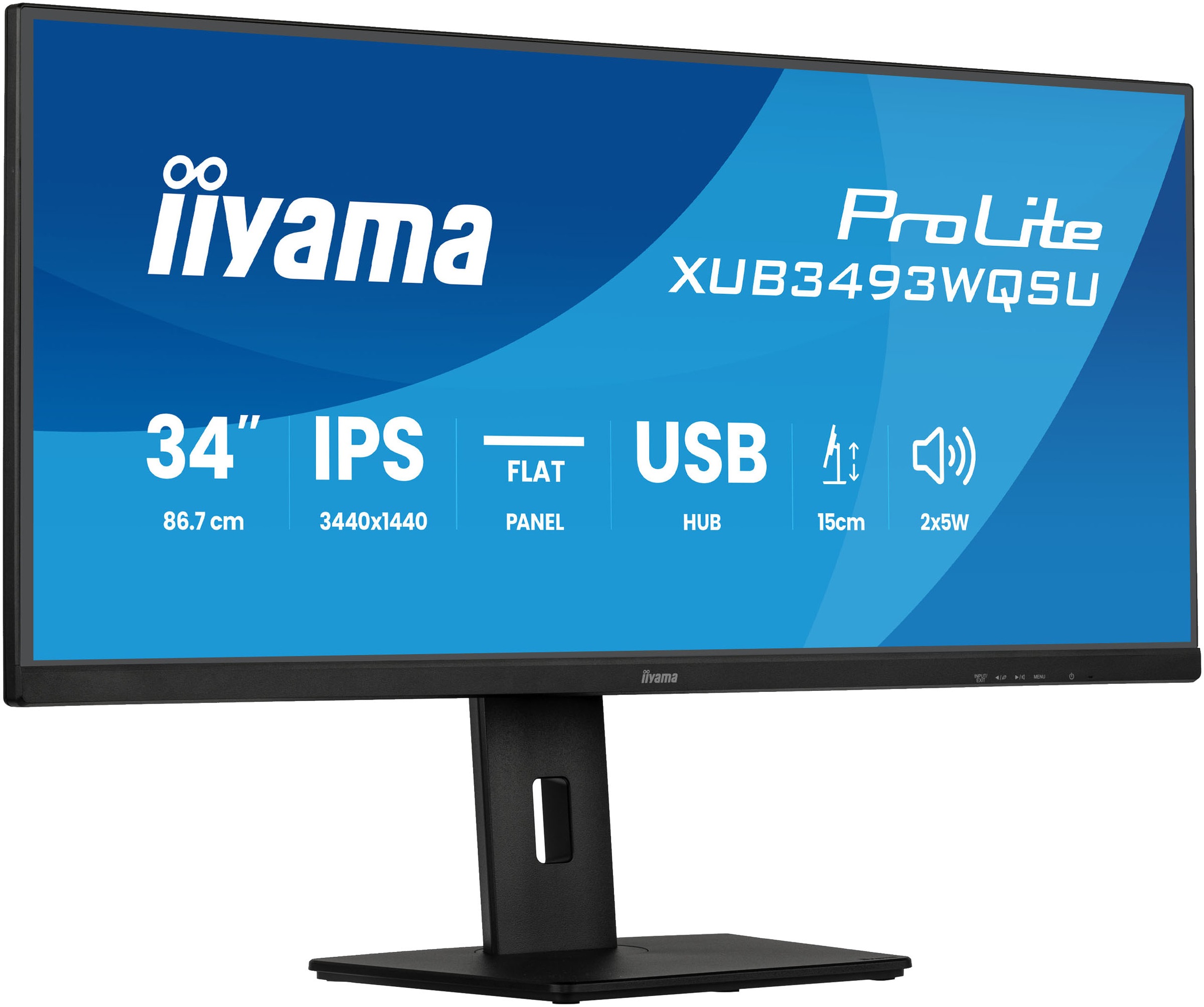 Iiyama LED-Monitor »XUB3493WQSU-B6« 87 cm/34 ″  3440 x 1440 px UWQHD 1 Reaktionszeit 120 Hz