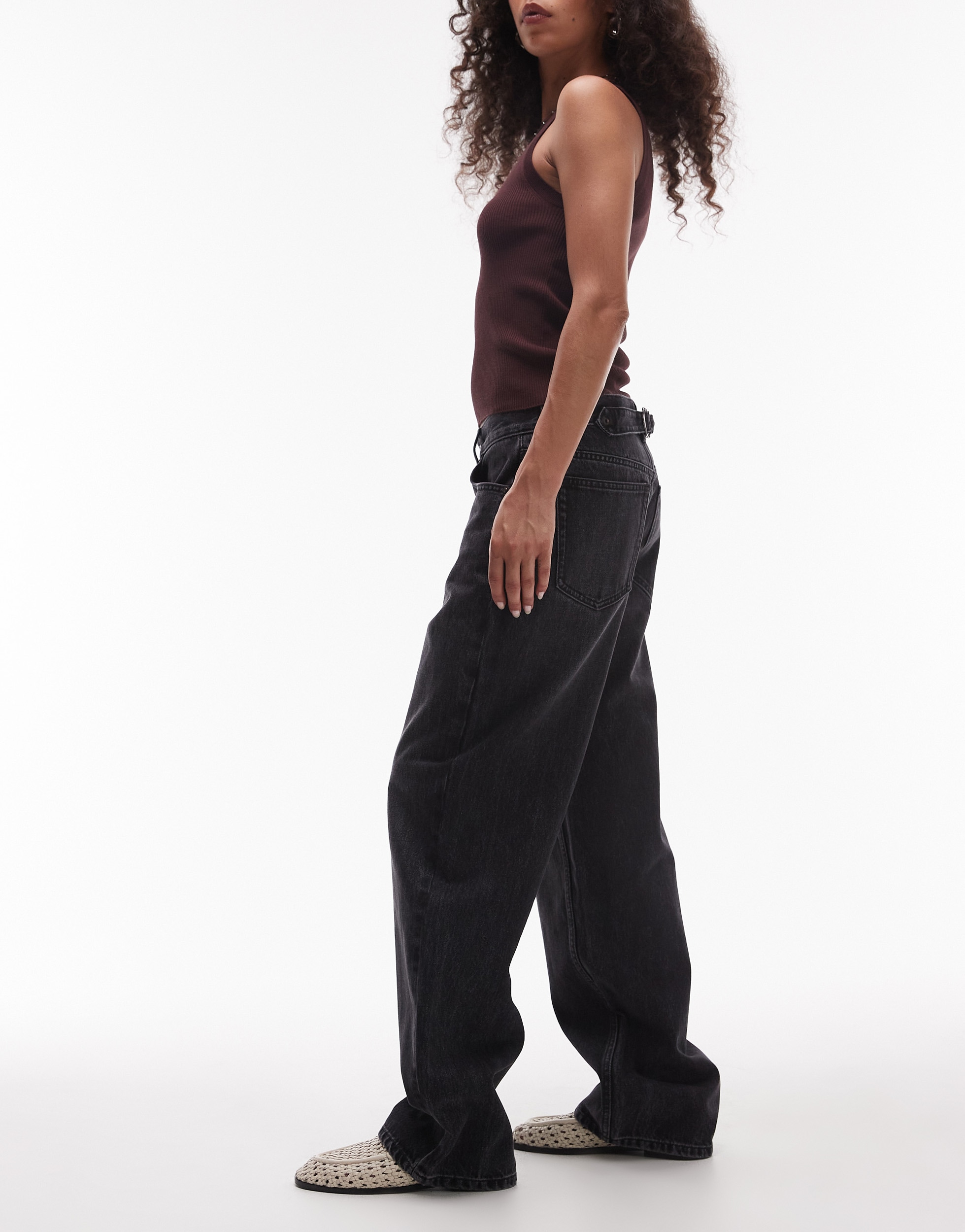 TOPSHOP Weite Jeans »TSCINCH LR WIDE DNM JEANS BLW NOOS« Baumwolle, relaxed fit