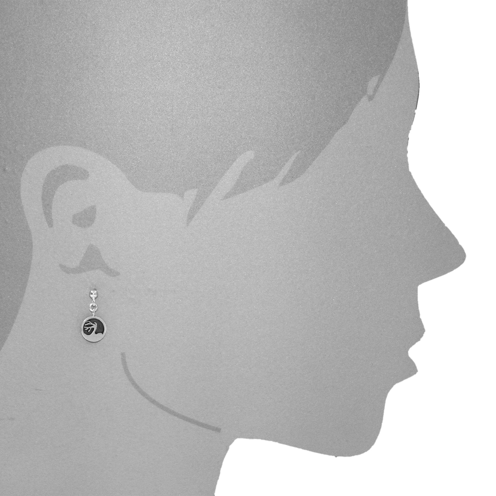 OSTSEE-SCHMUCK Paar Ohrhänger »- Windflüchter 10 mm - Silber 925/000 -,«