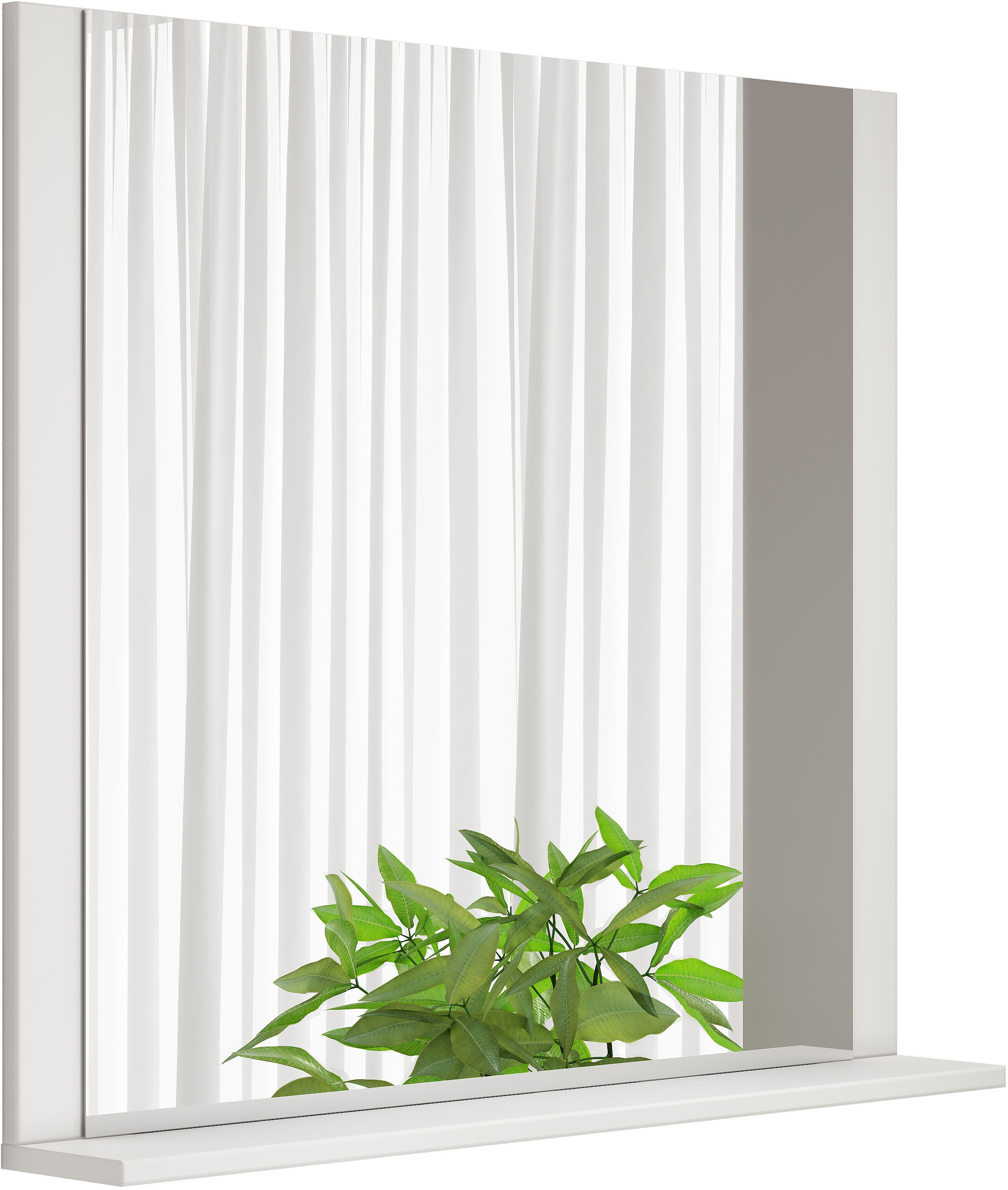 welltime Badspiegel »AMSTERDAM« in zwei Breiten 60cm, 80cm mit praktischer Ablagefläche