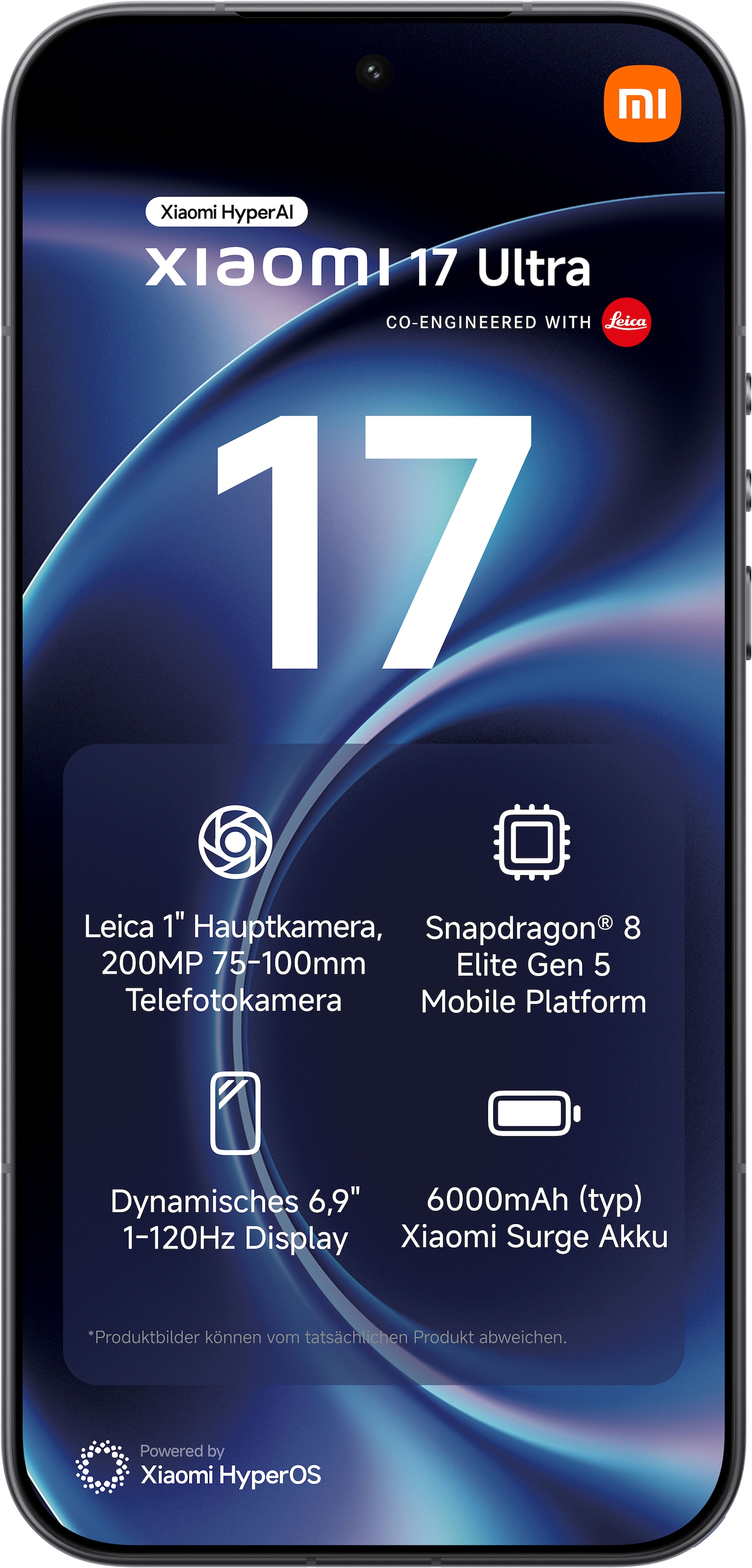 Xiaomi Smartphone »17 Ultra 16+512GB« Schwarz