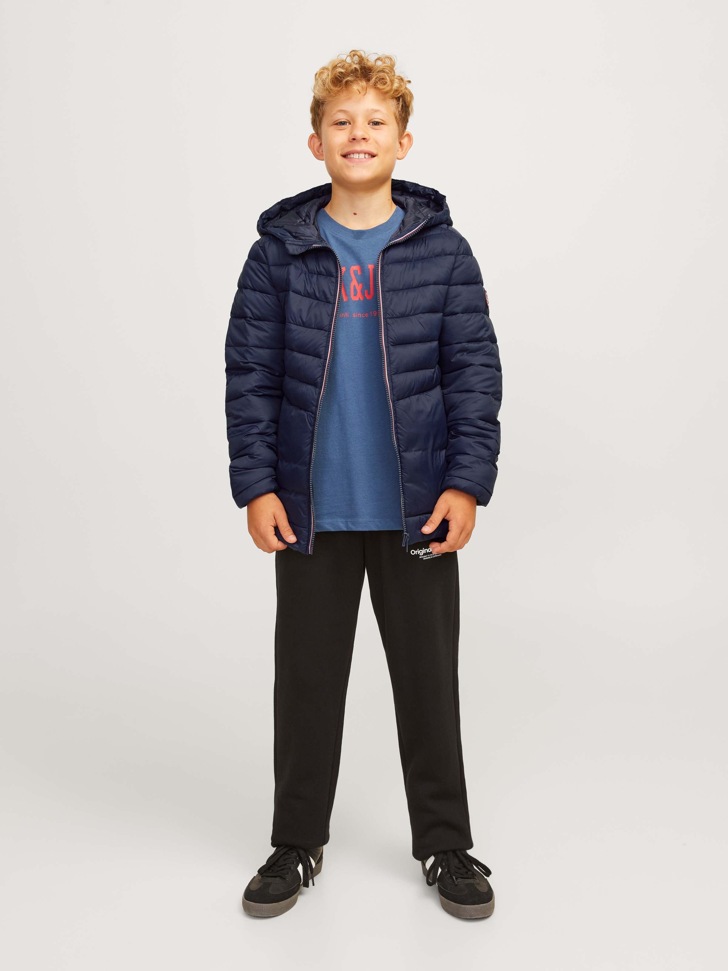 Jack & Jones Junior Steppjacke »JJESPRINT PUFFER HOOD NOOS JNR«, mit Kapuze