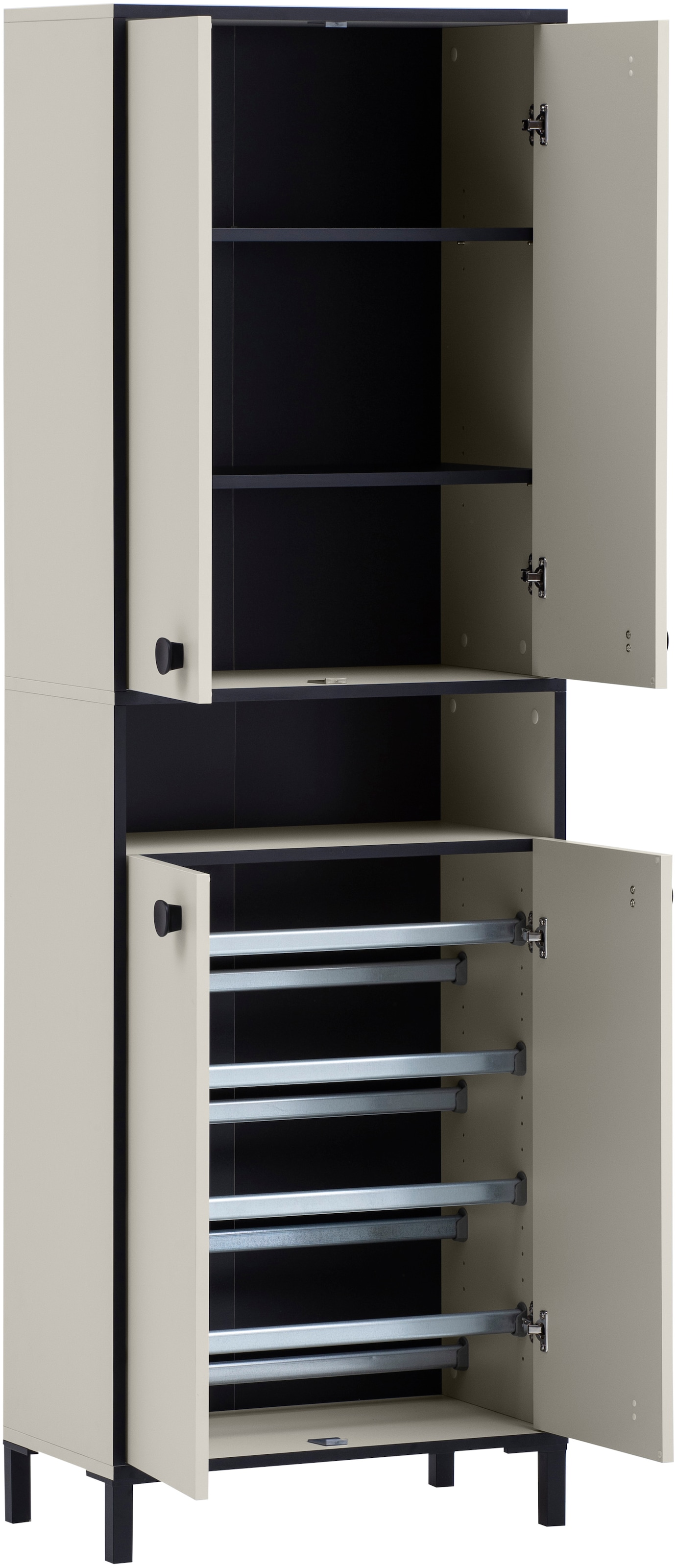 Schildmeyer Schuhschrank »Edda, Breite 60 cm, Metallgriffe, Platz für 12 Paar Schuhe«, Made in Germany