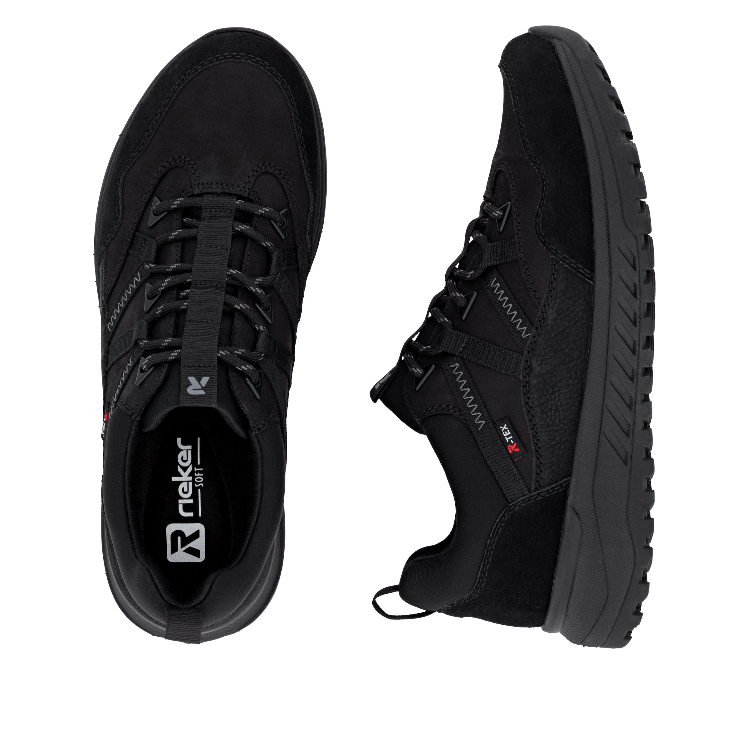 RIEKER Sport Sneaker  Schnürschuh, Halbschuh, Outdoorschuh mit wasserabweisender TEX-Membran