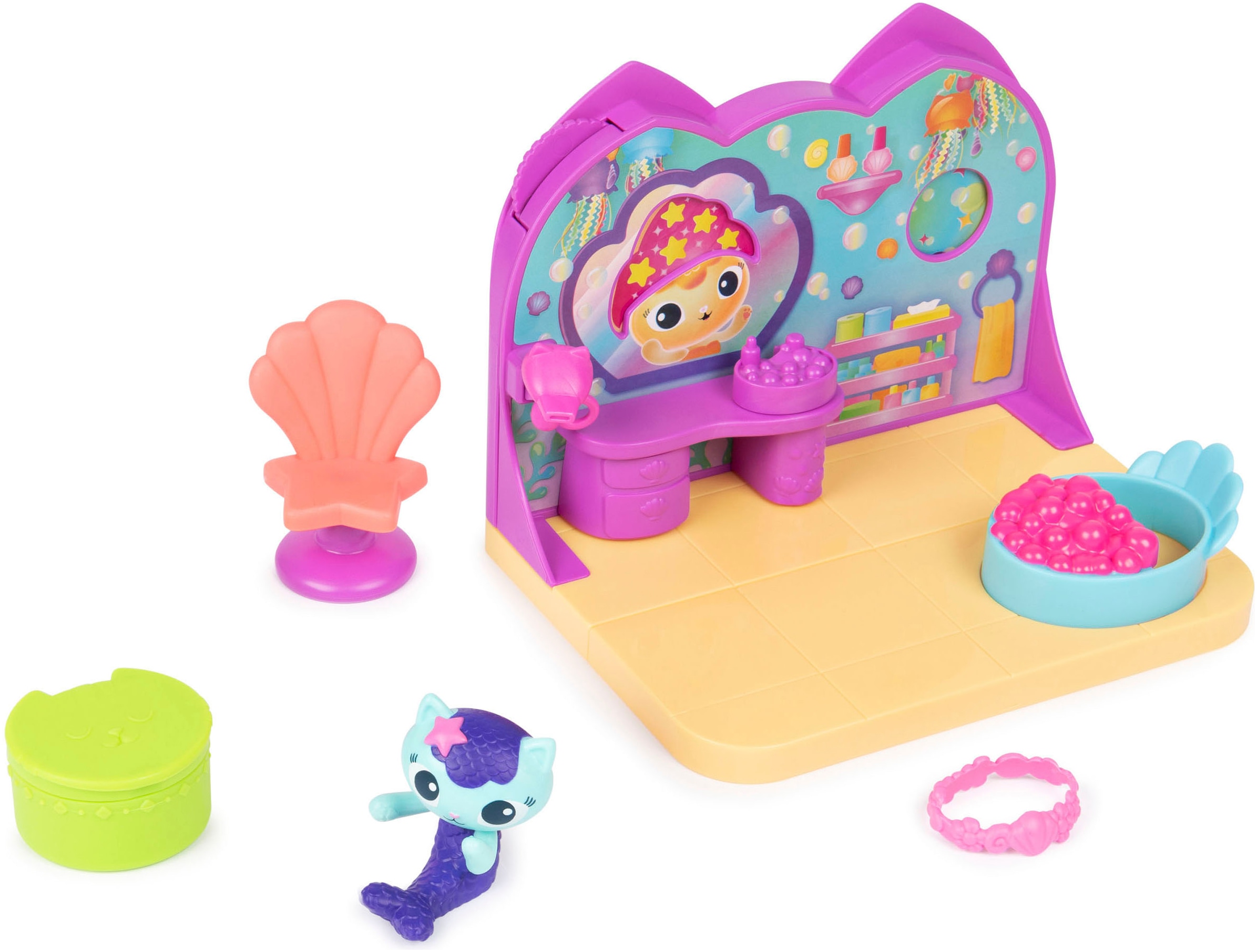 Spin Master Spielwelt »Gabby's Dollhouse – Deluxe Room - MerCat Spa (Cat Adventure)«