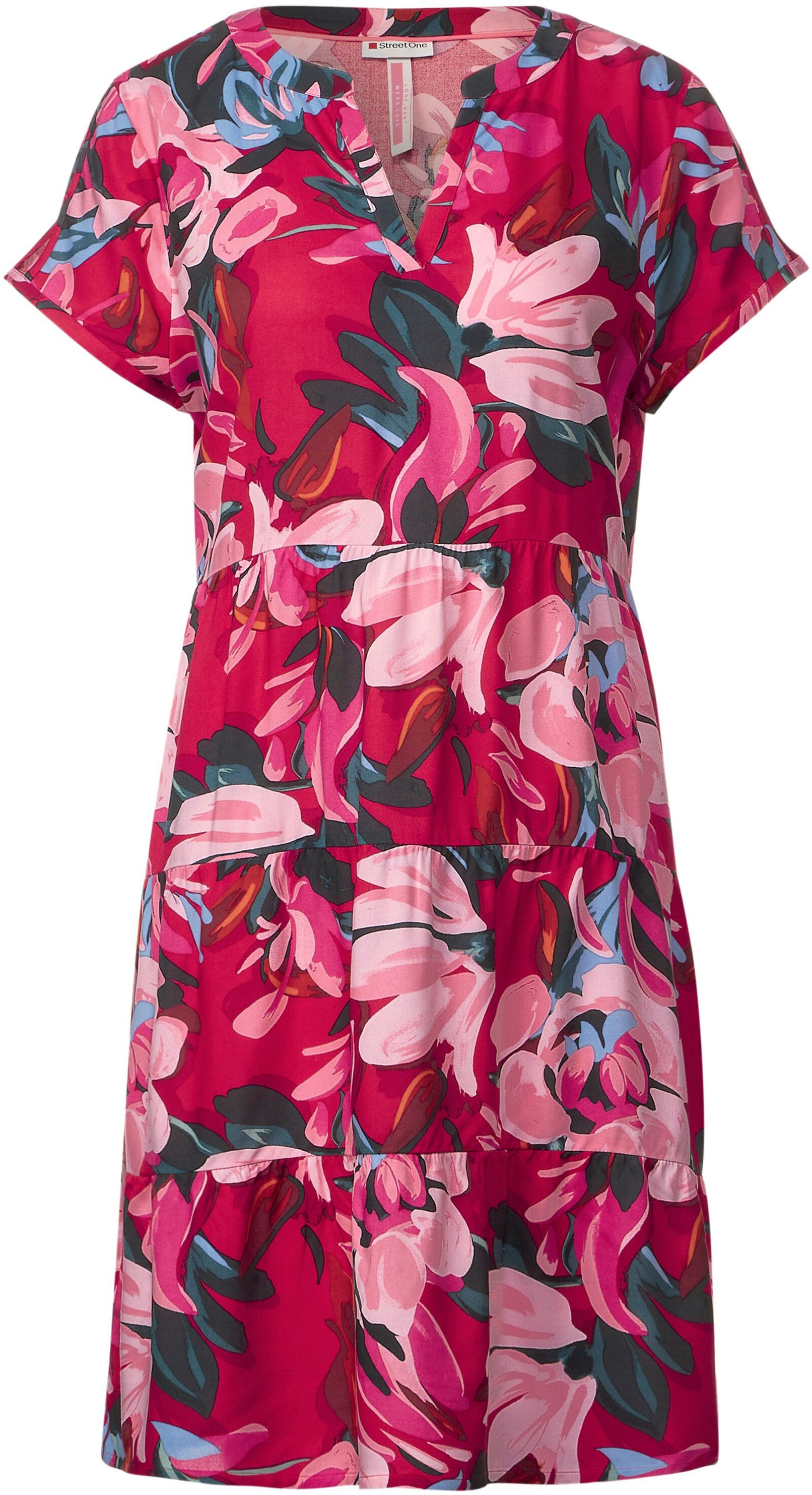STREET ONE Sommerkleid, mit floralem Print bestellen online bei OTTO
