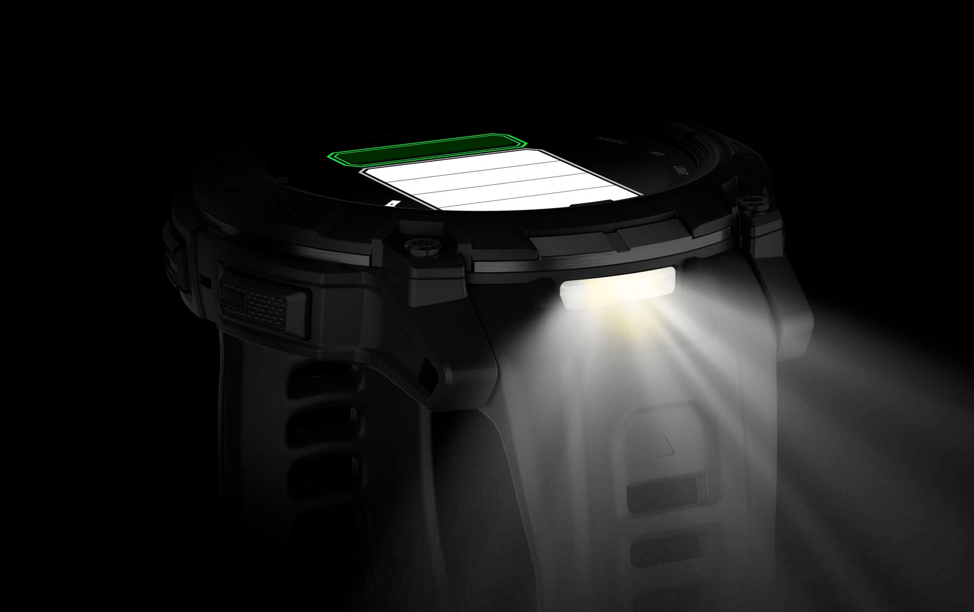 Garmin Smartwatch »Instinct 3 AMOLED 50 mm Tactical Edition« (3,3 cm / 1,3;Herzfrequenzsensor;Thermometer ″)