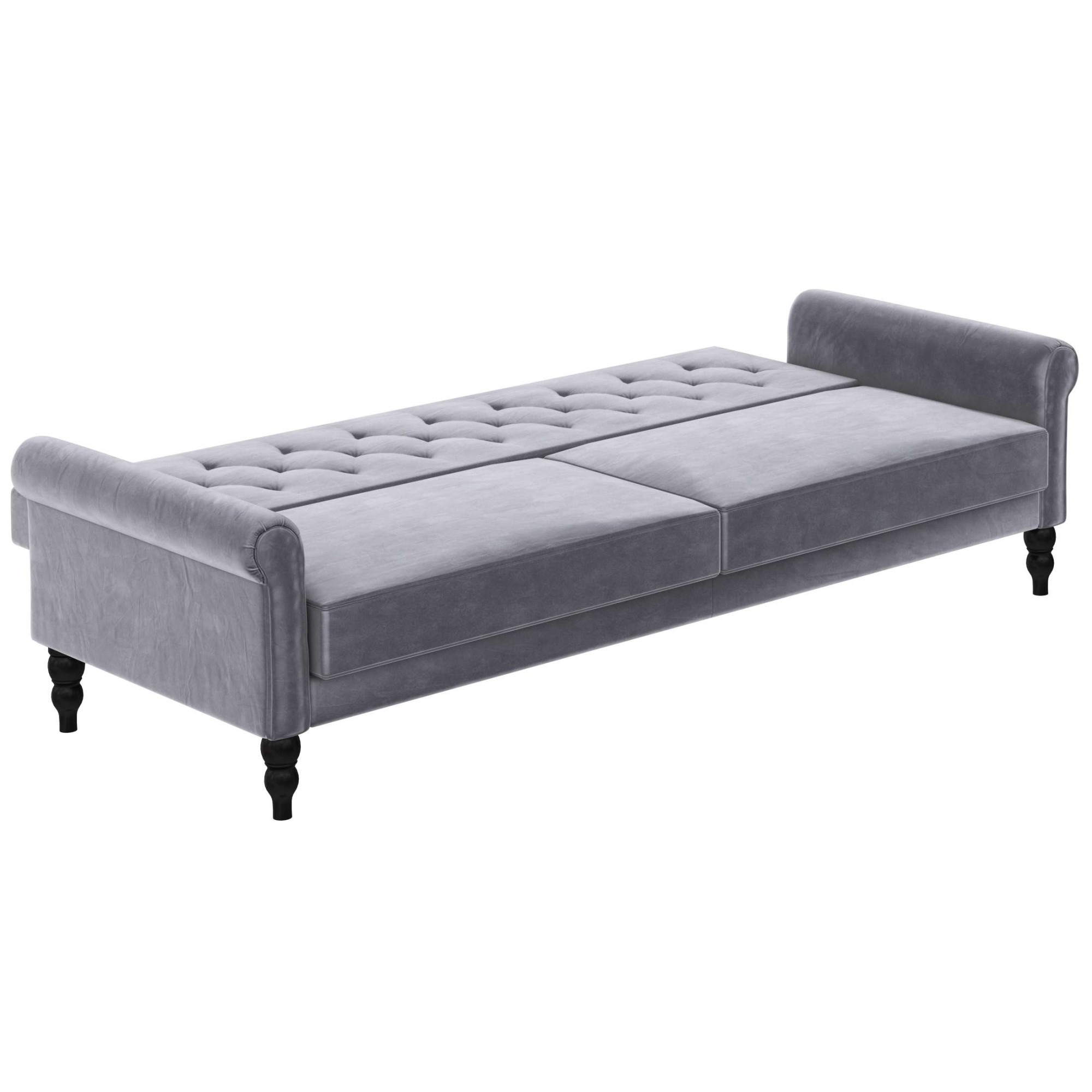 Dorel Home 3-Sitzer »Tyne«, Schlafsofa 222 cm, Bettfunktion (110/190cm), pflegeleichter Velours