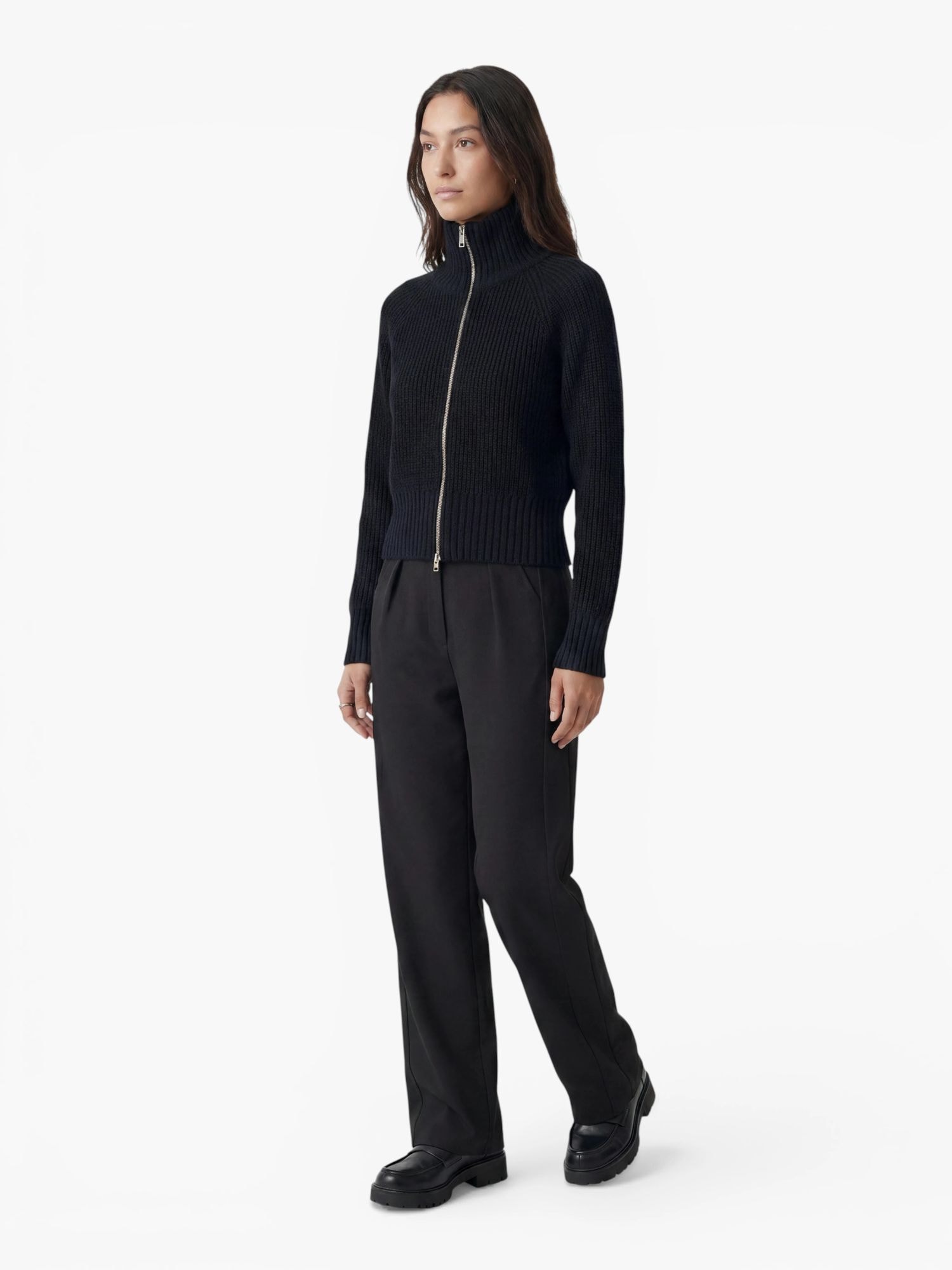 LeGer Strickjacke »Nala, LeGer by Lena Gercke« mit Woll-Anteil, Stehkragen