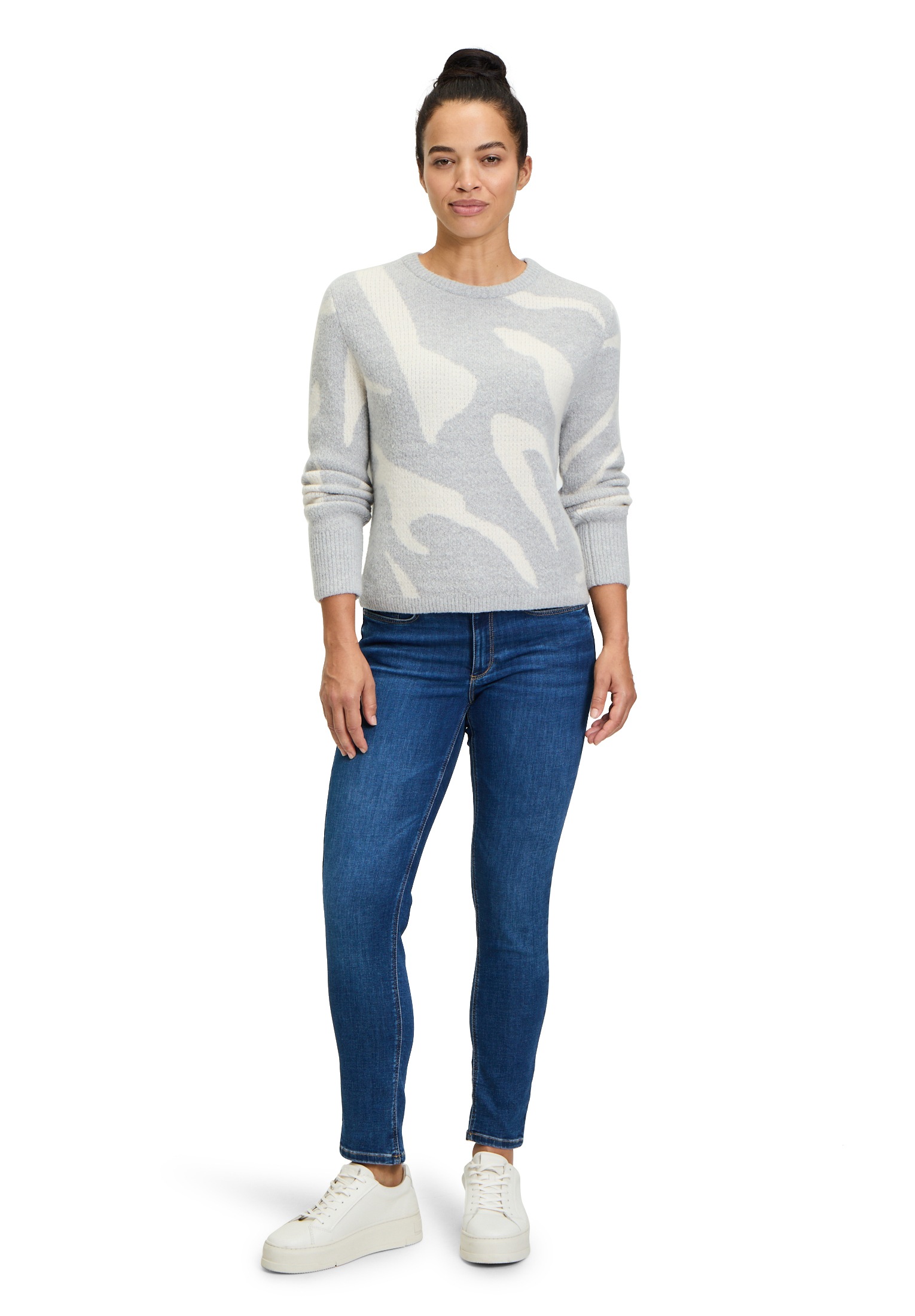Betty&Co Strickpullover »Strickpullover mit Jacquard«