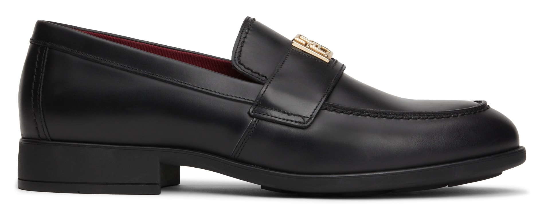 Tommy Hilfiger Loafer »TH LEATHER CLASSIC LOAFER«, Slipper, Halbschuh, Schlupfschuh mit Zierriegel, schmale Form