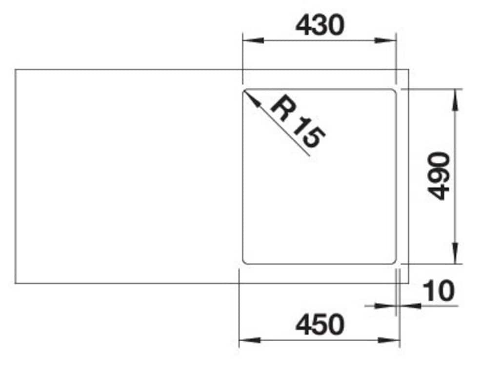 Blanco Edelstahlspüle »SUPRA 400-IF/A R12«, zum wechselseitigen Einbau geeignet