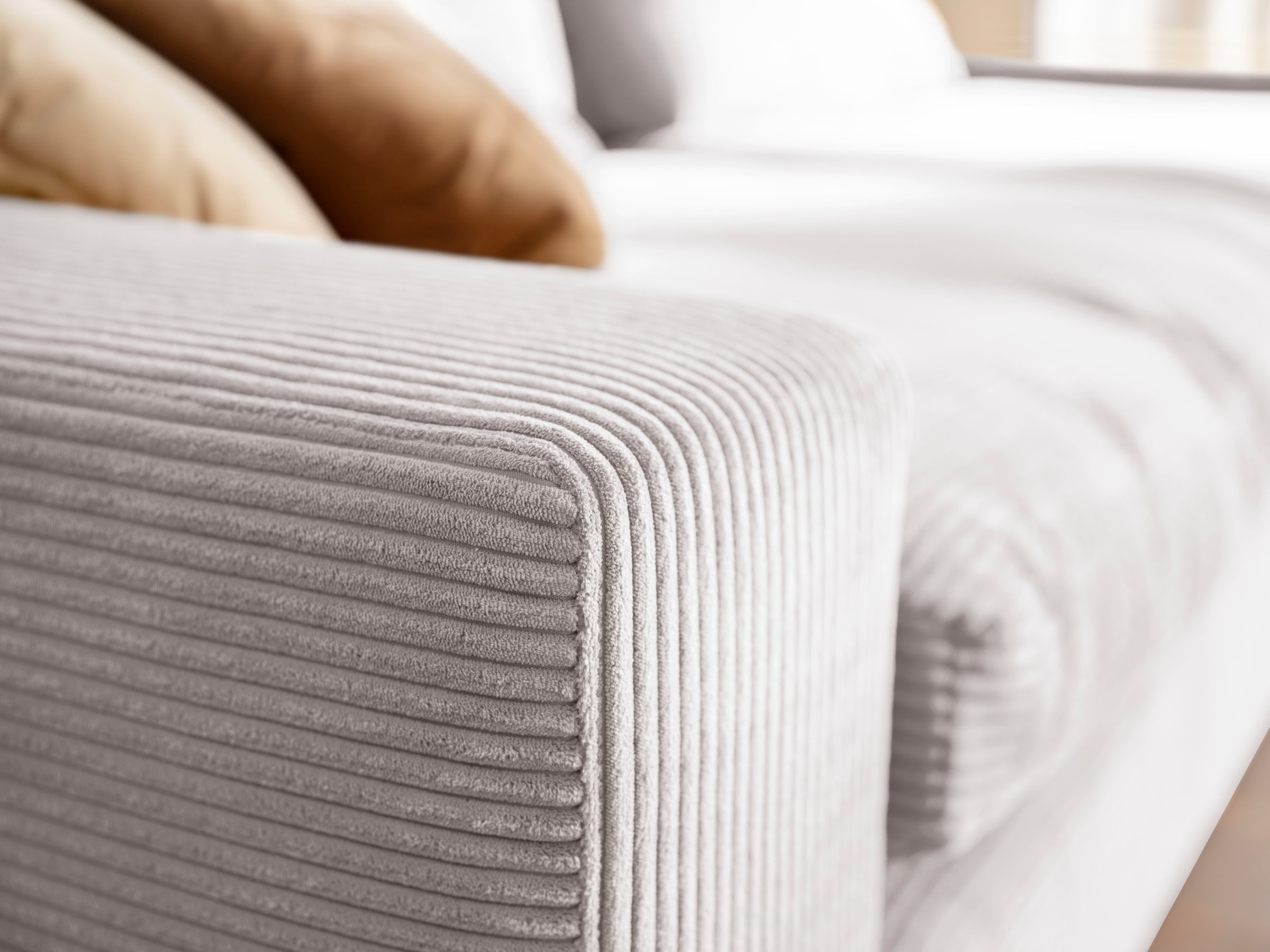 alina Big-Sofa »Sandy«, 266 cm breit und 98 cm tief, in modernem Cordstoff