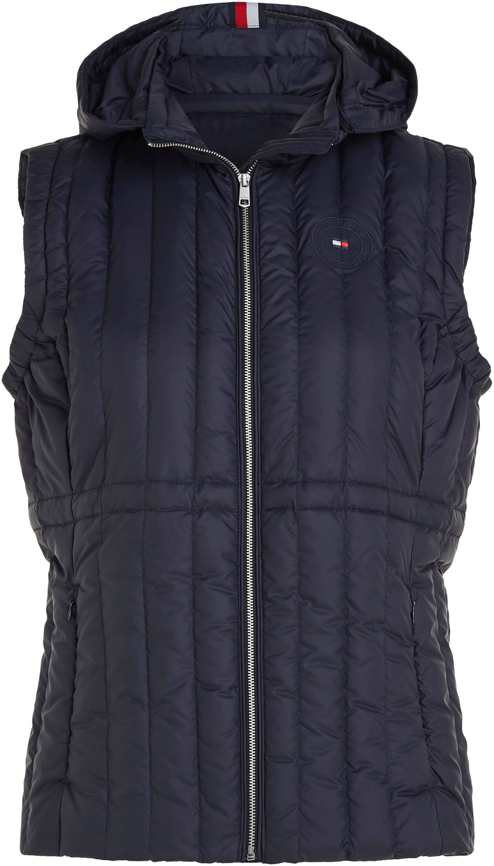 Tommy Hilfiger Curve Daunenweste »CRV FEMININE LW DOWN VEST«, mit Logostickerei