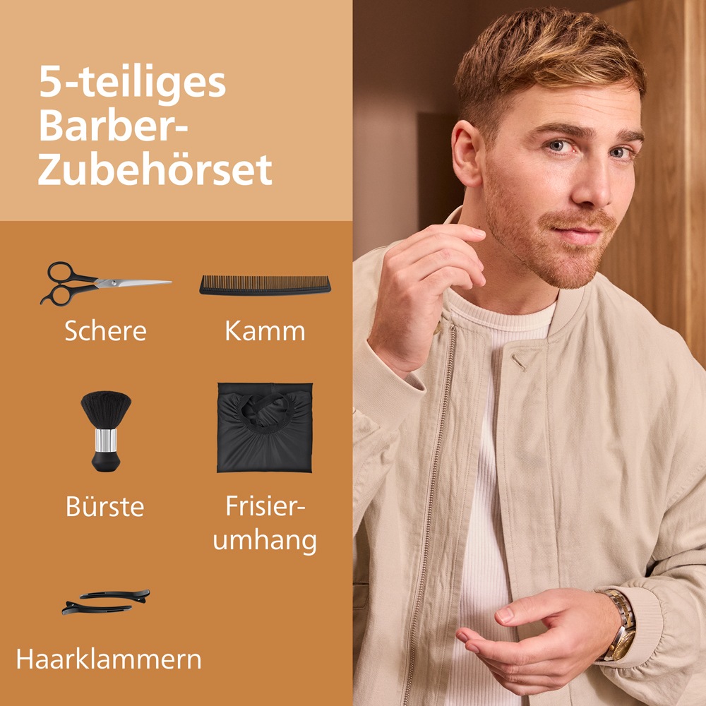 Philips Haarschneider »Serie 9000 HC9722/15« 3 Aufsätze 28 Längeneinstellungen, Precision Fade Tools und Turbo Modus