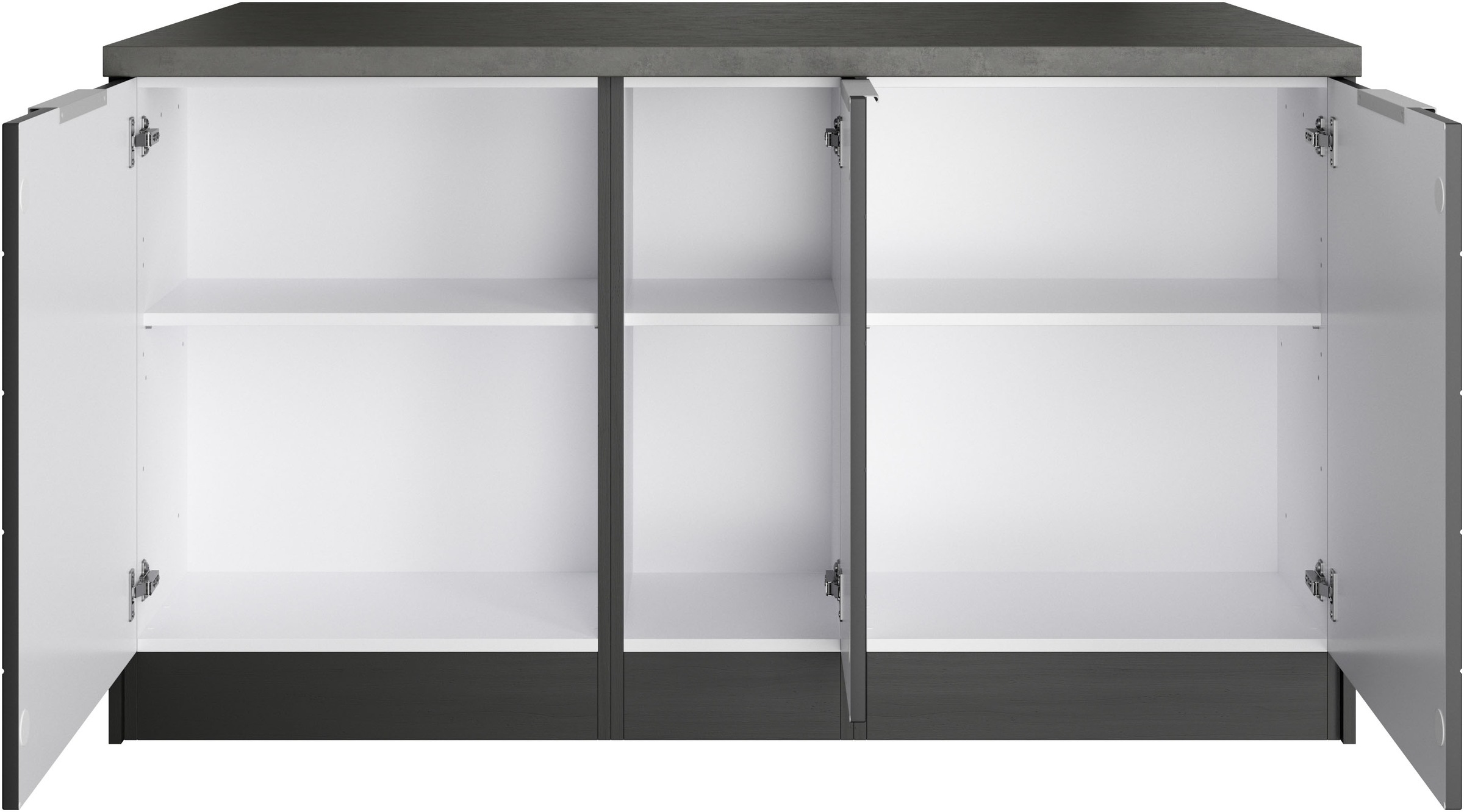 KOCHSTATION Kücheninsel »KS-Luhe, Breite 153 cm, mit Flaschenregal« MDF-Fronten, Arbeitsplatte 38mm stark