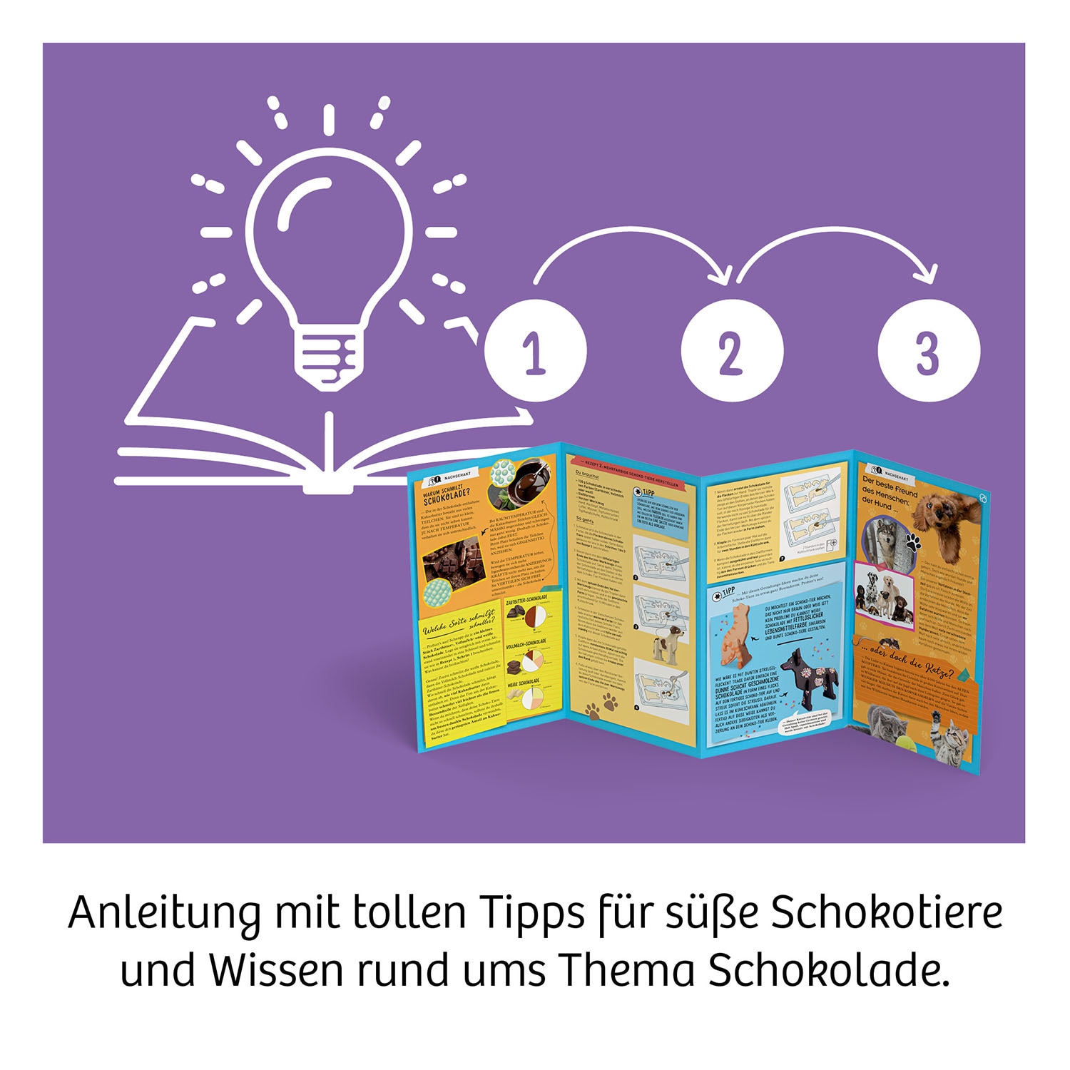 Kosmos Kreativset »Mitbring Experimente - Schoko-Tiere« Made in Germany
