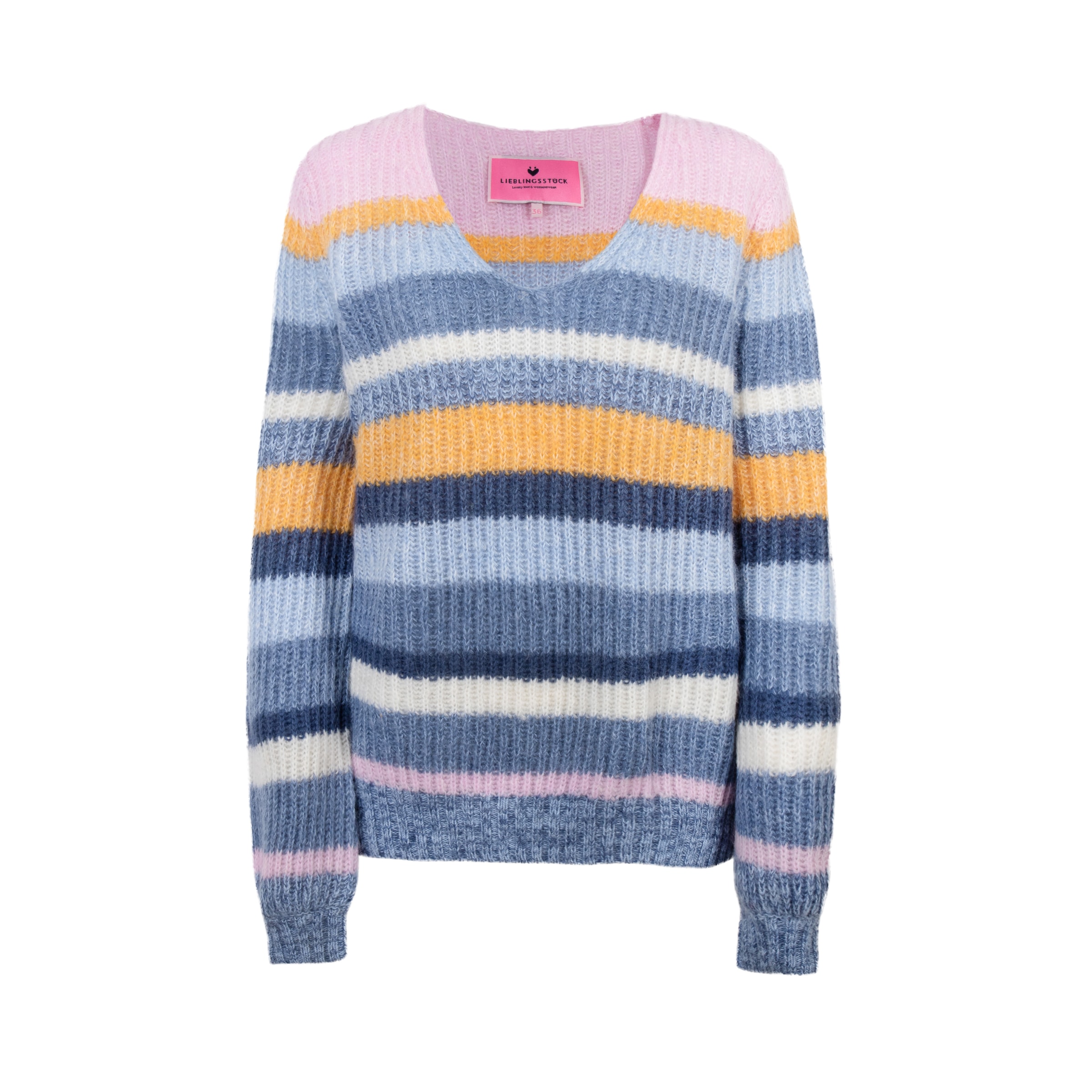 Lieblingsstück V-Ausschnitt-Pullover »BeeleL«, mit Streifen