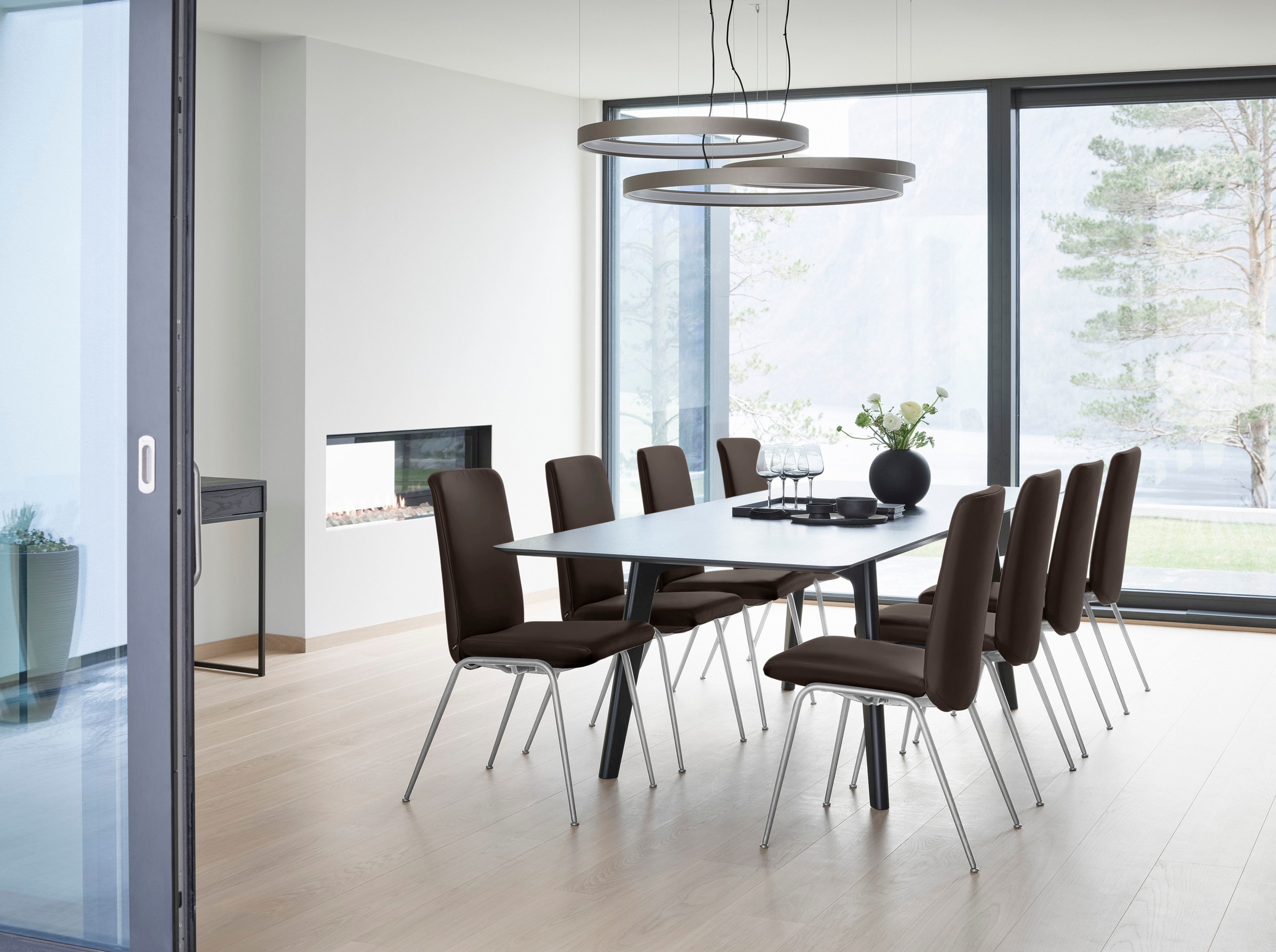 Stressless® Polsterstuhl »Laurel«, Leder BATICK, Low Back, Größe M, mit Beinen aus Stahl in Chrom matt