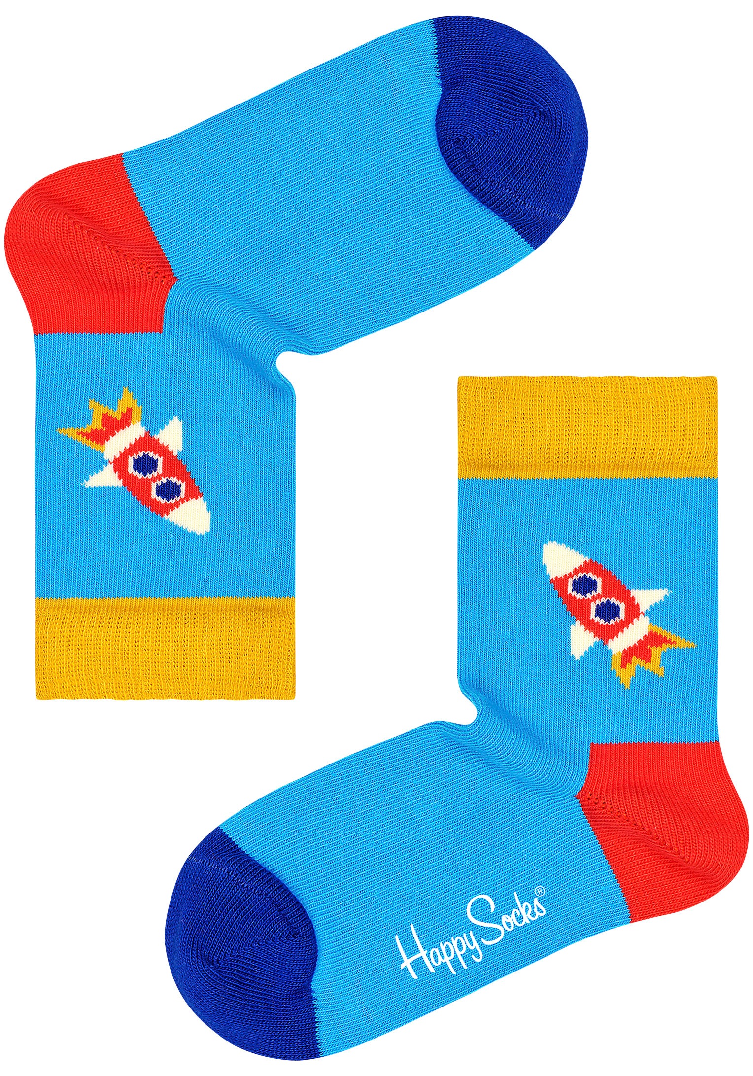 Happy Socks Langsocken, (3er Pack), mit verspielten Roboter-Motiven