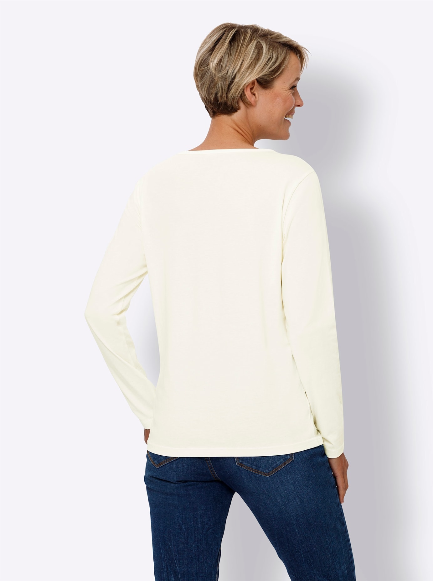 Classic Basics V-Shirt »Langarm-Shirt«, (1 tlg.)