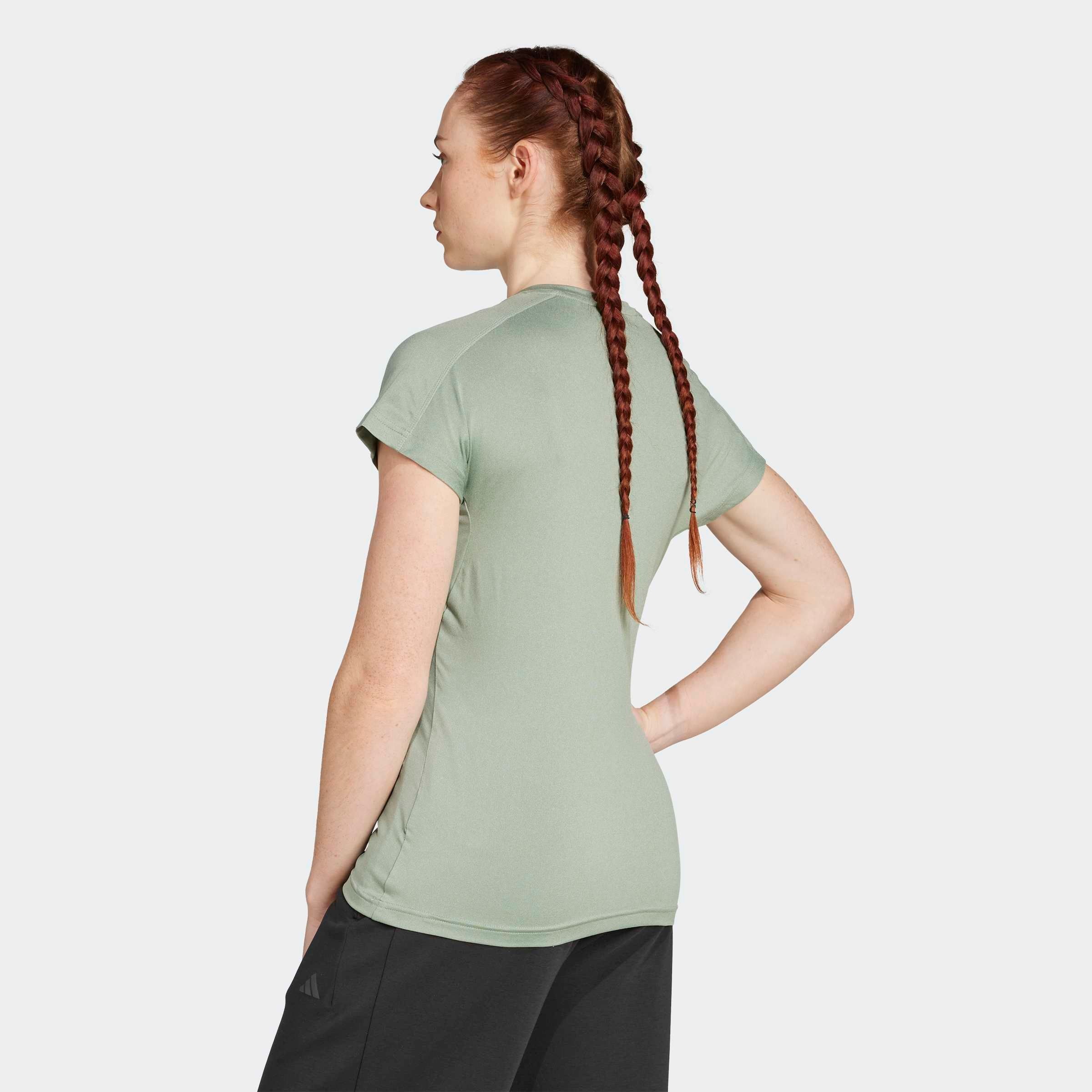 adidas Performance T-Shirt »AEROREADY TRAIN ESSENTIALS MINIMAL BRANDING V-NECK«, Trainingsshirt, feuchtigkeitsabsorbierend mit V Ausschnitt