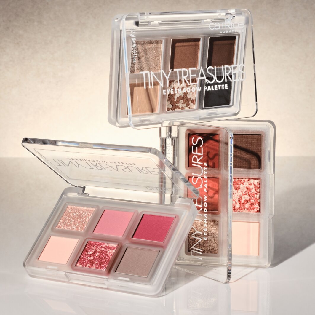Catrice Lidschatten-Palette »Tiny Treasures Eyeshadow Palette«, Matt, schimmernd und metallisch, kompakt und reisefreundlich, vegan.