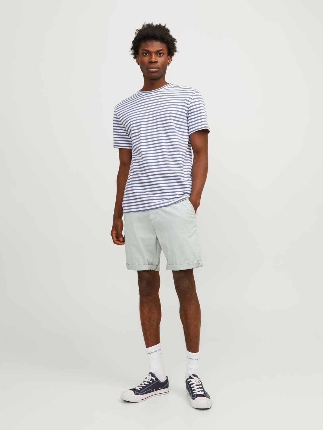 Jack & Jones Chinoshorts »JPSTBOWIE JJSHORTS S«, mit Aufschlag