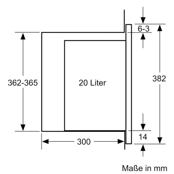 SIEMENS Einbau-Mikrowelle »BF525LMS0«, Mikrowelle, 800 W