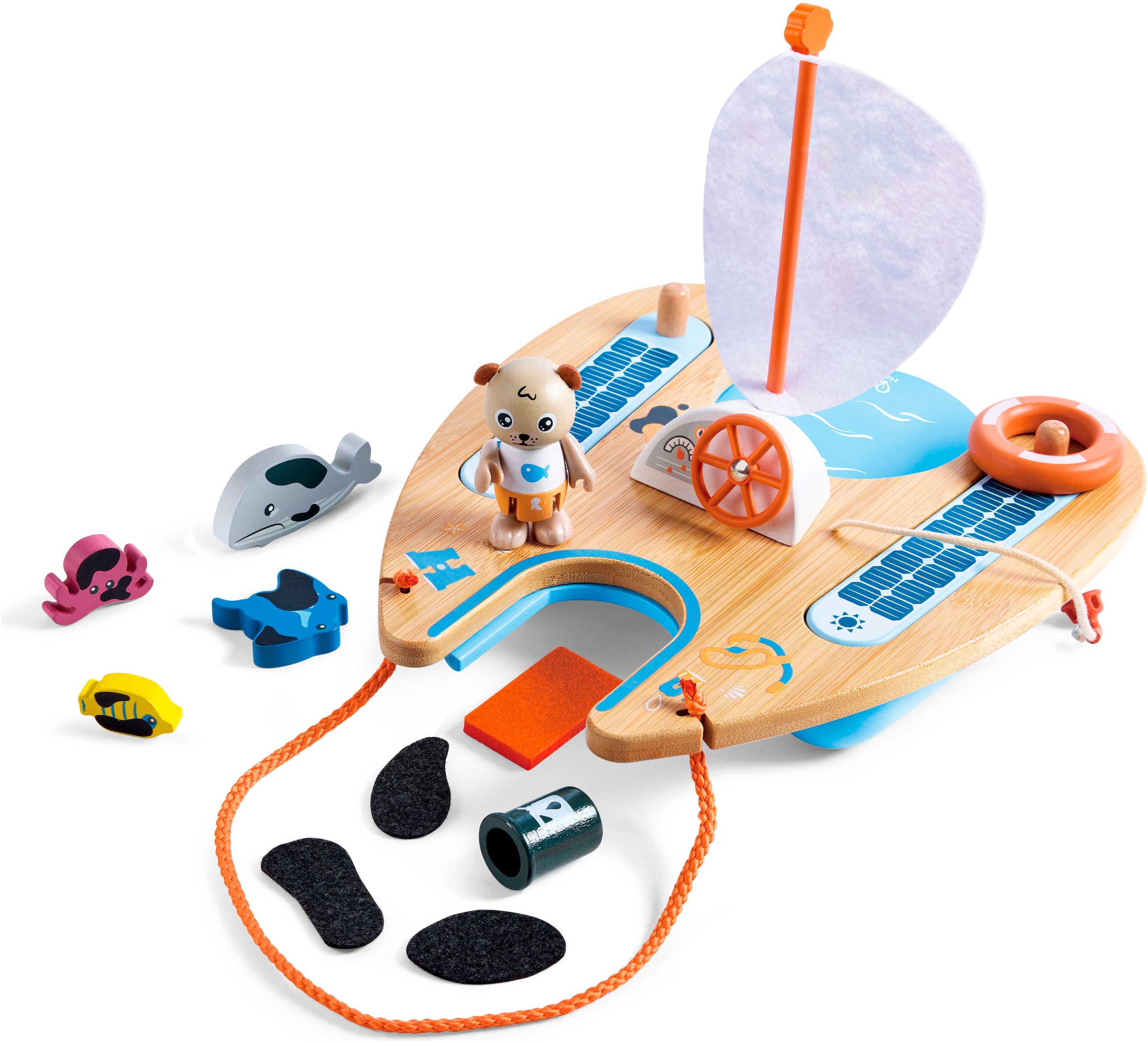 Hape Spielwelt »Green Planet Explorers, Ben’s Catamaran«