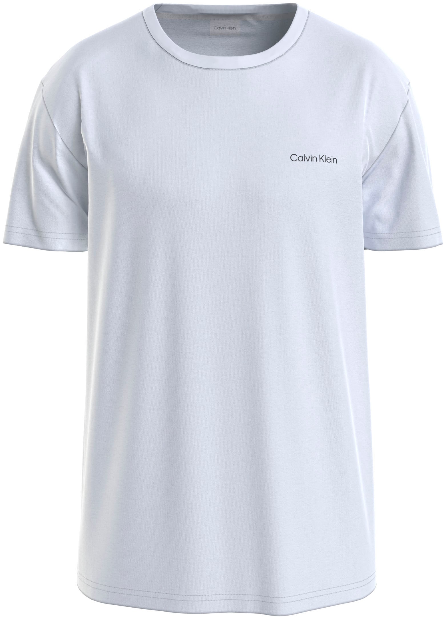 Calvin Klein T-Shirt online »Micro Logo«, dickem bei aus Winterjersey shoppen OTTO